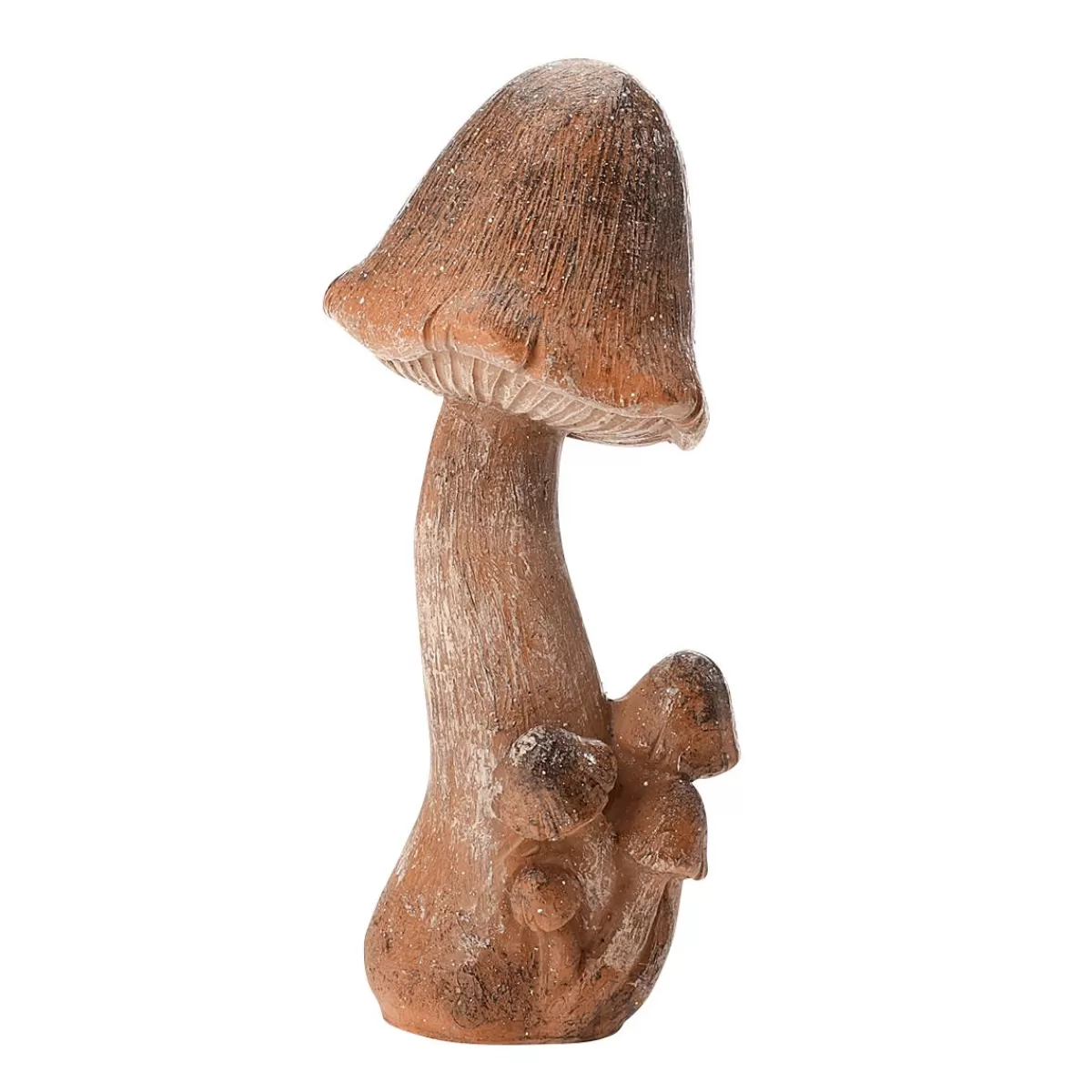 DecoWoerner Deco Mushroom 15 Cm High, 6 Cm Ø With 4 Small Mushroom Newcomers