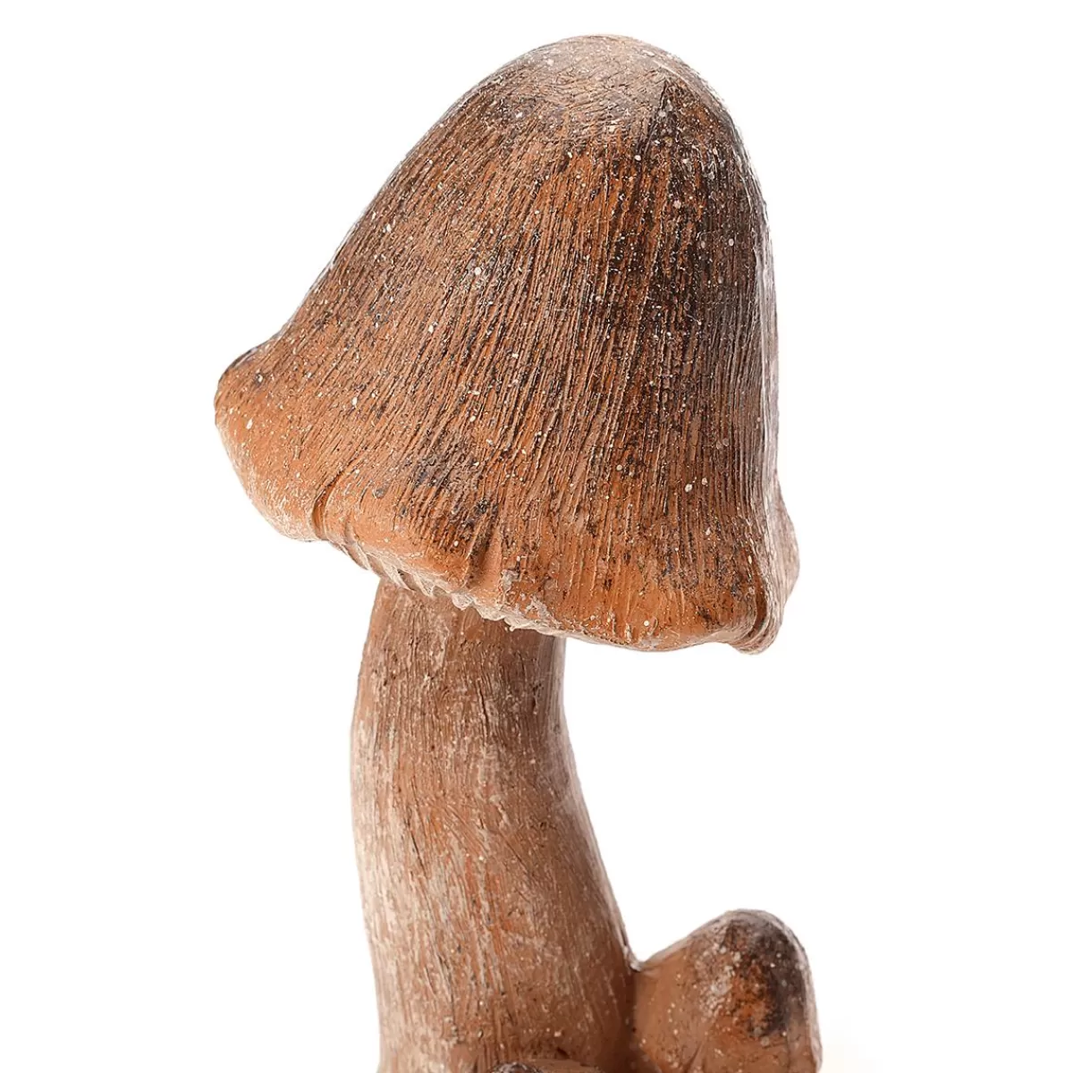 DecoWoerner Deco Mushroom 15 Cm High, 6 Cm Ø With 4 Small Mushroom Newcomers