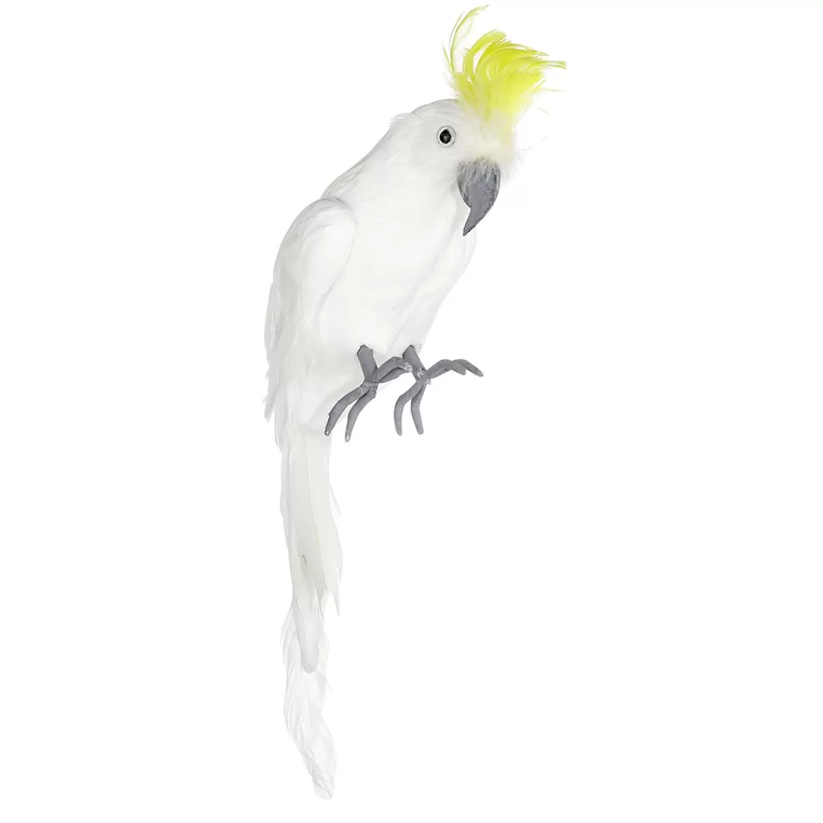 DecoWoerner Deco Parrot Yellow-crested Cockatoo 11 X 45 Cm