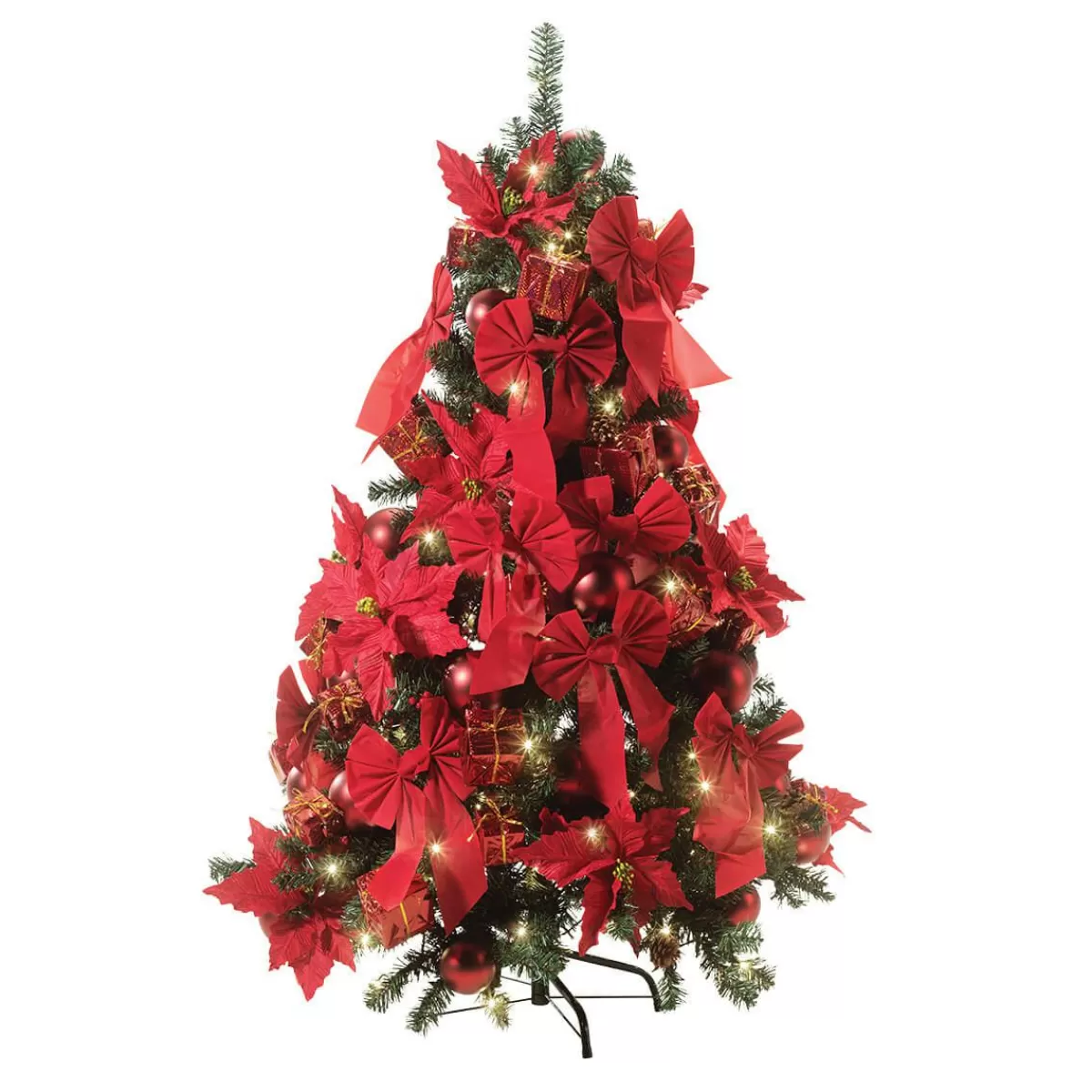 DecoWoerner Decorated Christmas Tree "Classic " With LED, Height 180 Cm