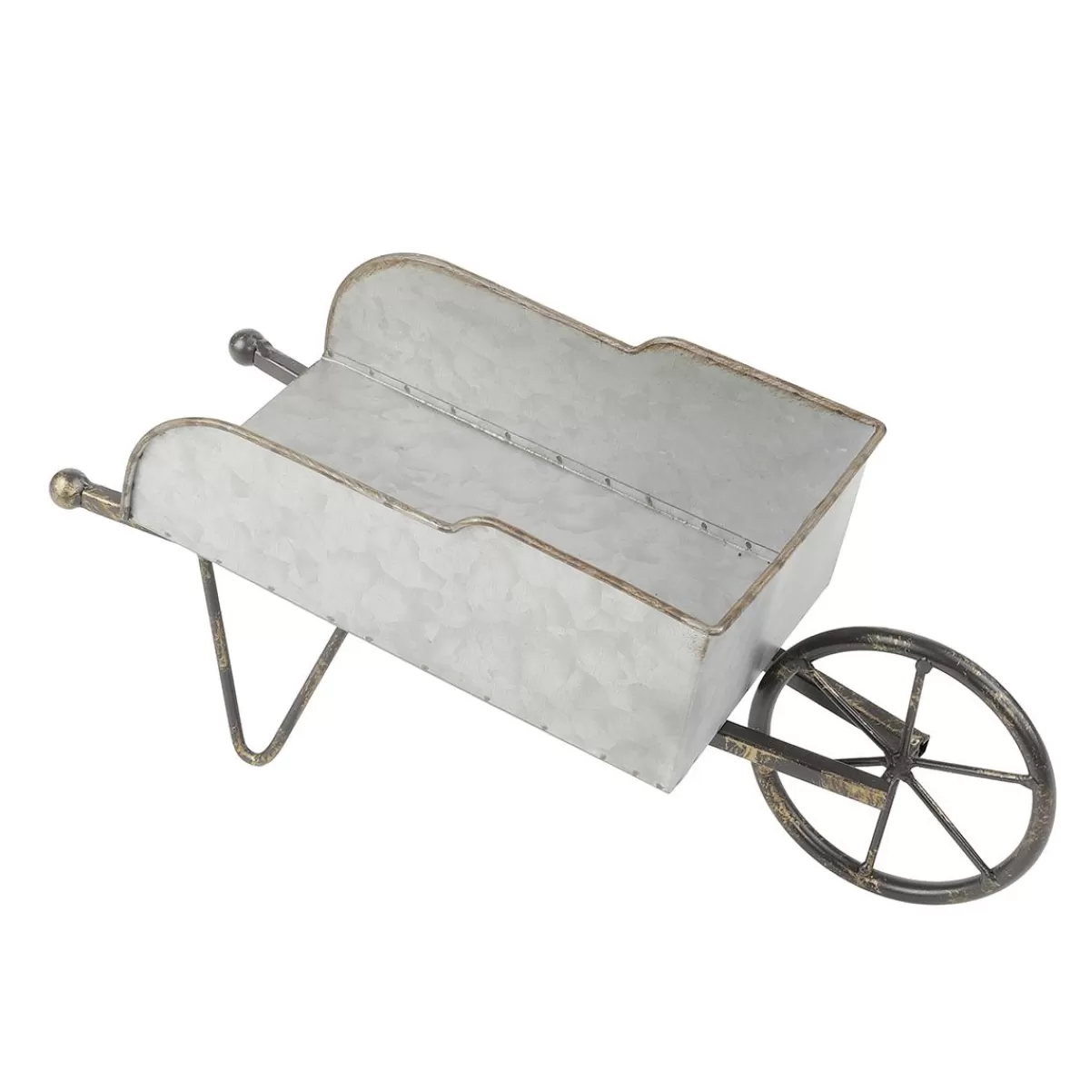 DecoWoerner Decorative 36 Cm Metal Wheelbarrow