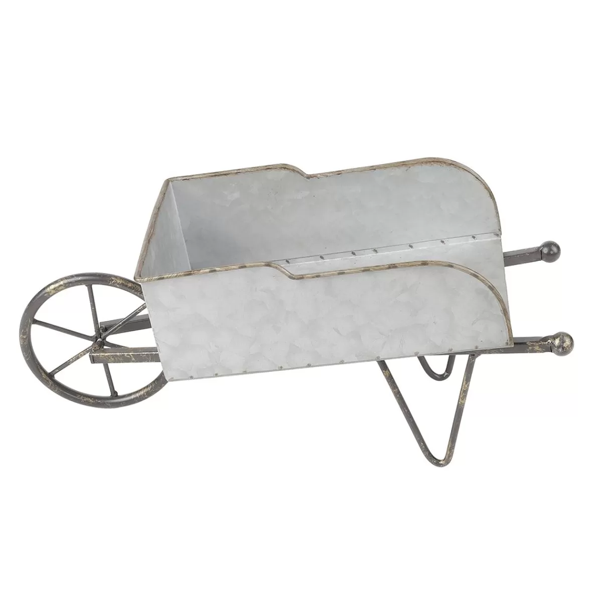 DecoWoerner Decorative 36 Cm Metal Wheelbarrow