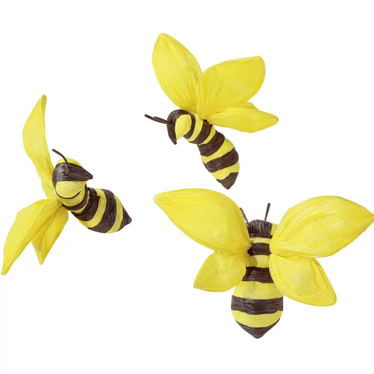 DecoWoerner Decorative Bees 26 Cm, 3 Pcs