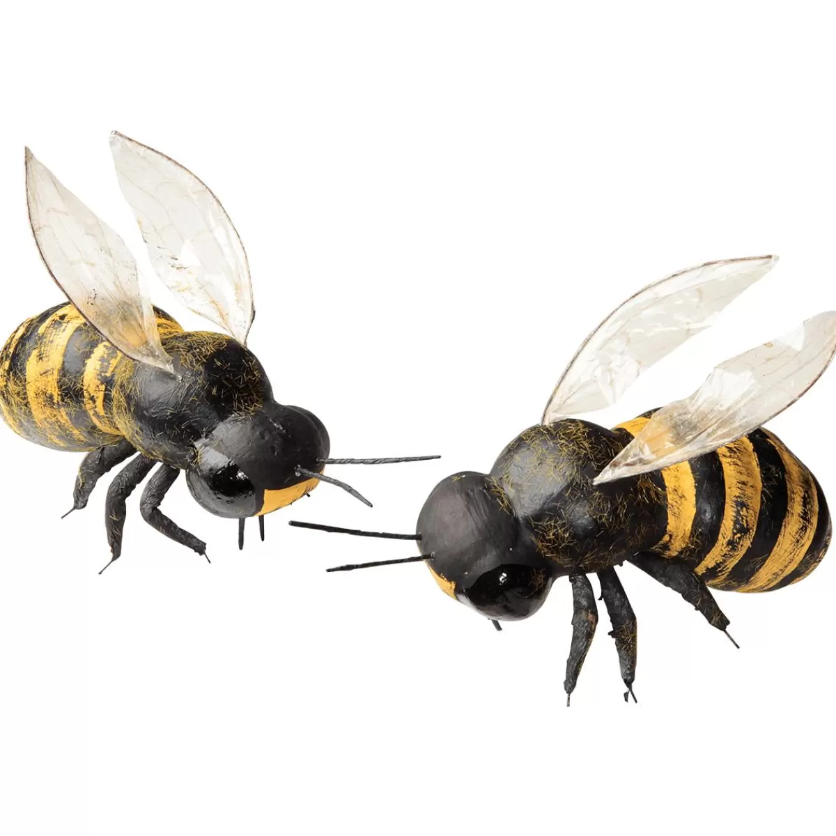 DecoWoerner Decorative Bees Replica 15 Cm, 2 Pcs