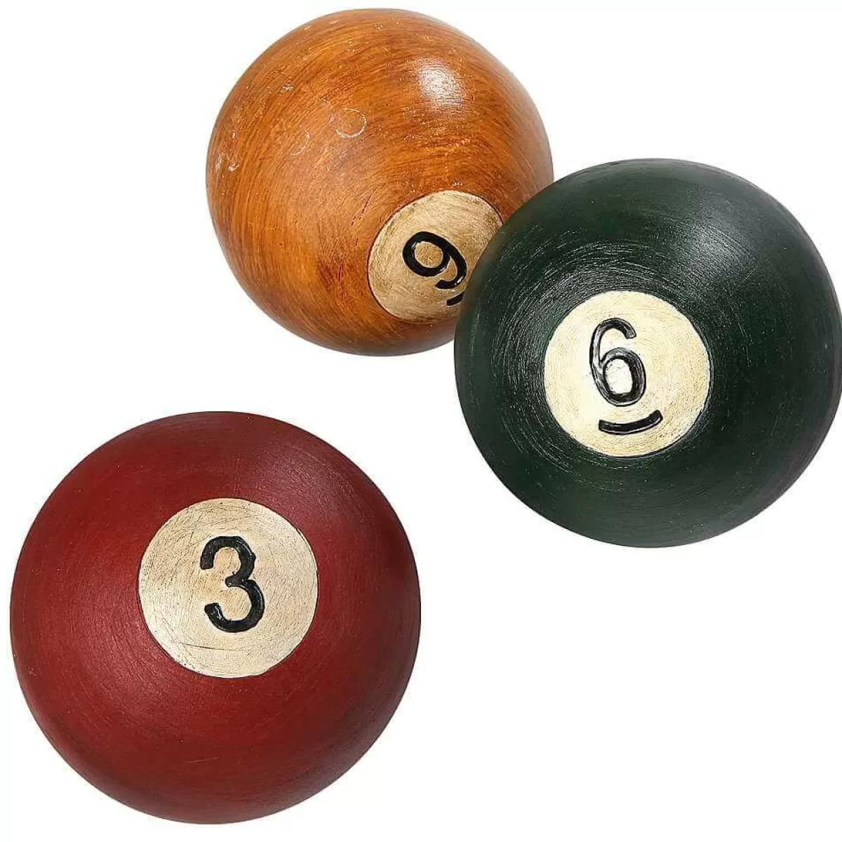 DecoWoerner Decorative Billiard Balls 3 Pcs Ø 13 Cm