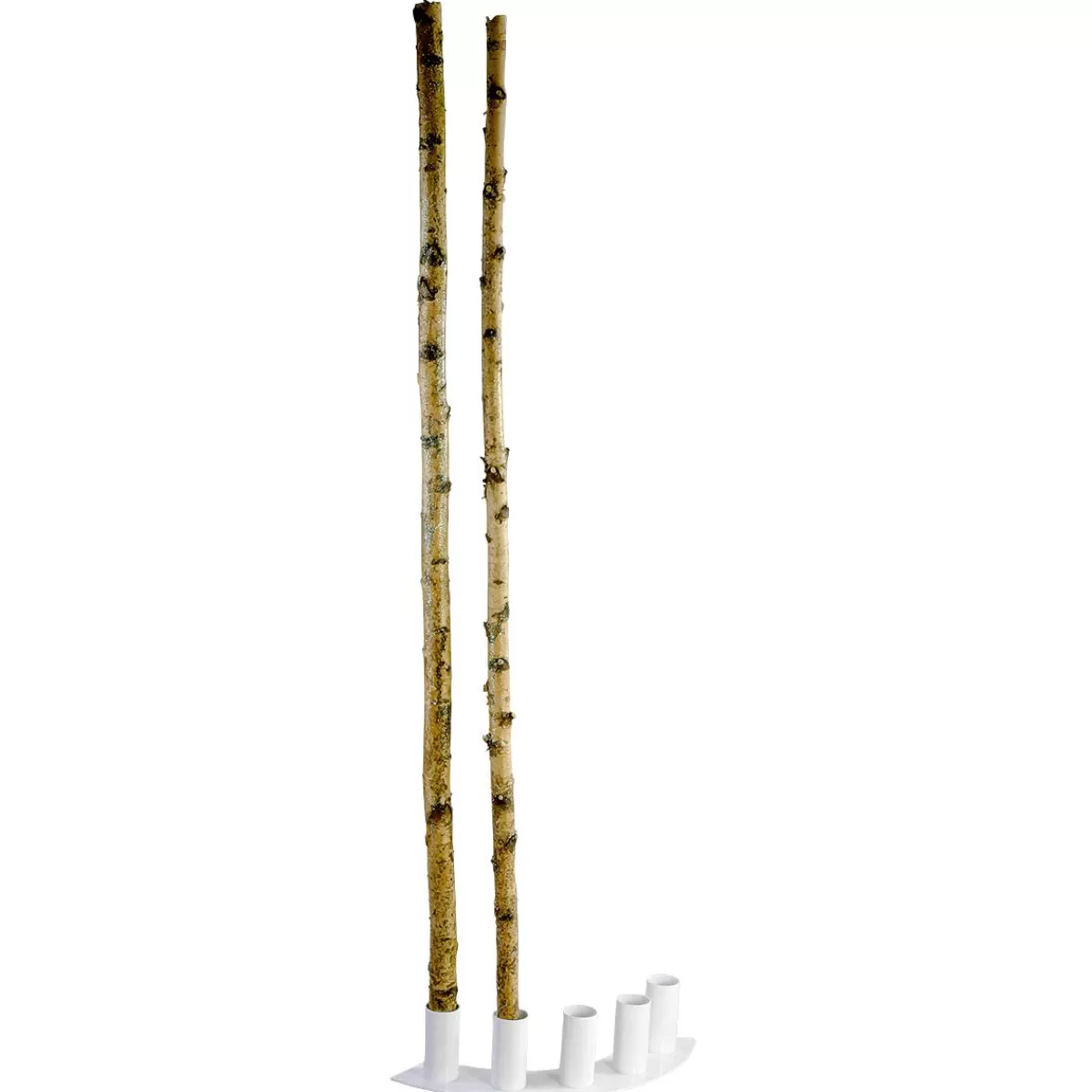 DecoWoerner Decorative Birch Trunks 170 Cm, 5 Pcs