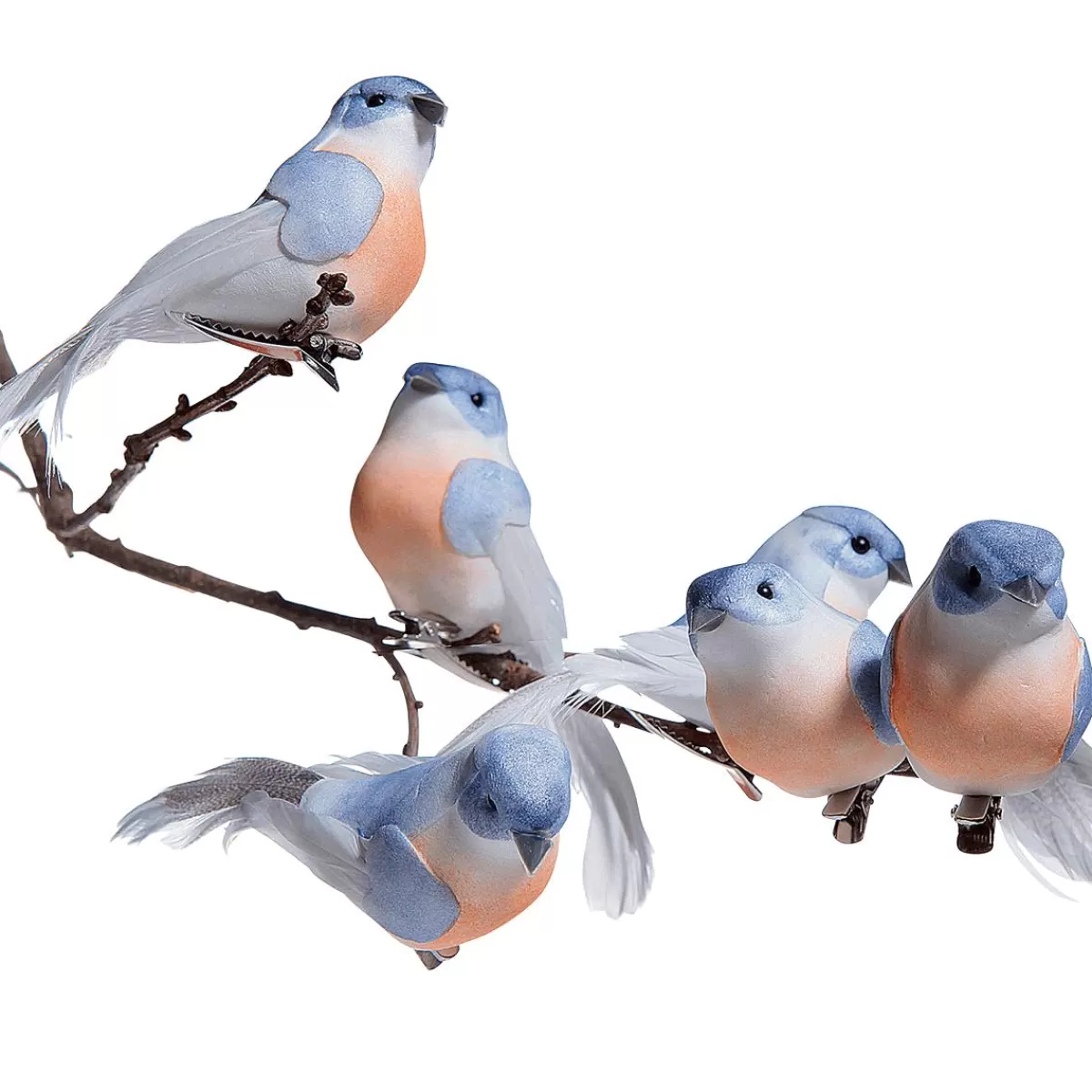 DecoWoerner Decorative Birds 10 Cm, 6 Pcs