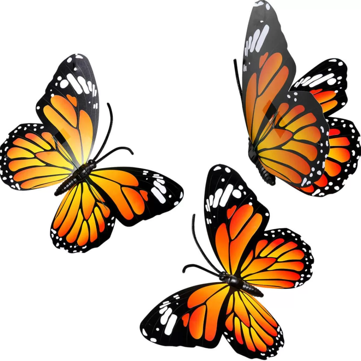 DecoWoerner Decorative Butterflies 40 Cm 3 Pcs