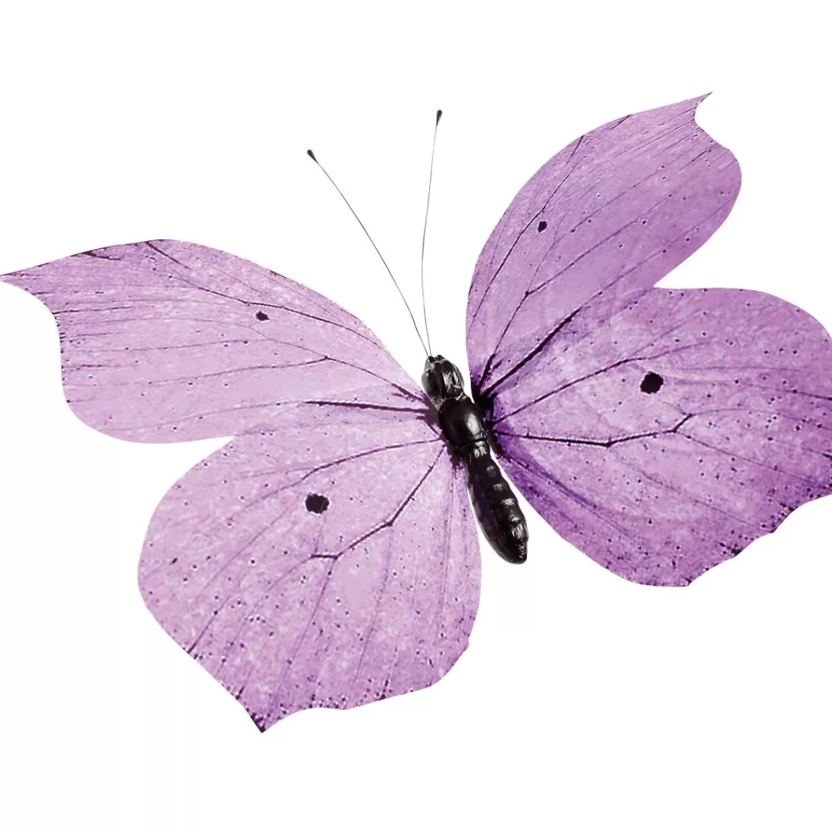 DecoWoerner Decorative Butterfly Purple, 80 Cm