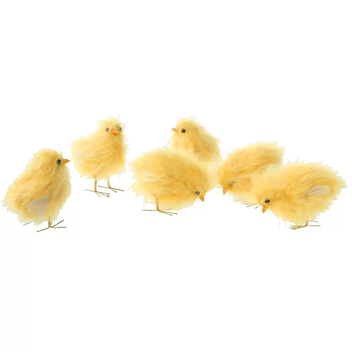 DecoWoerner Decorative Chicks 9 Cm, 6 Pcs