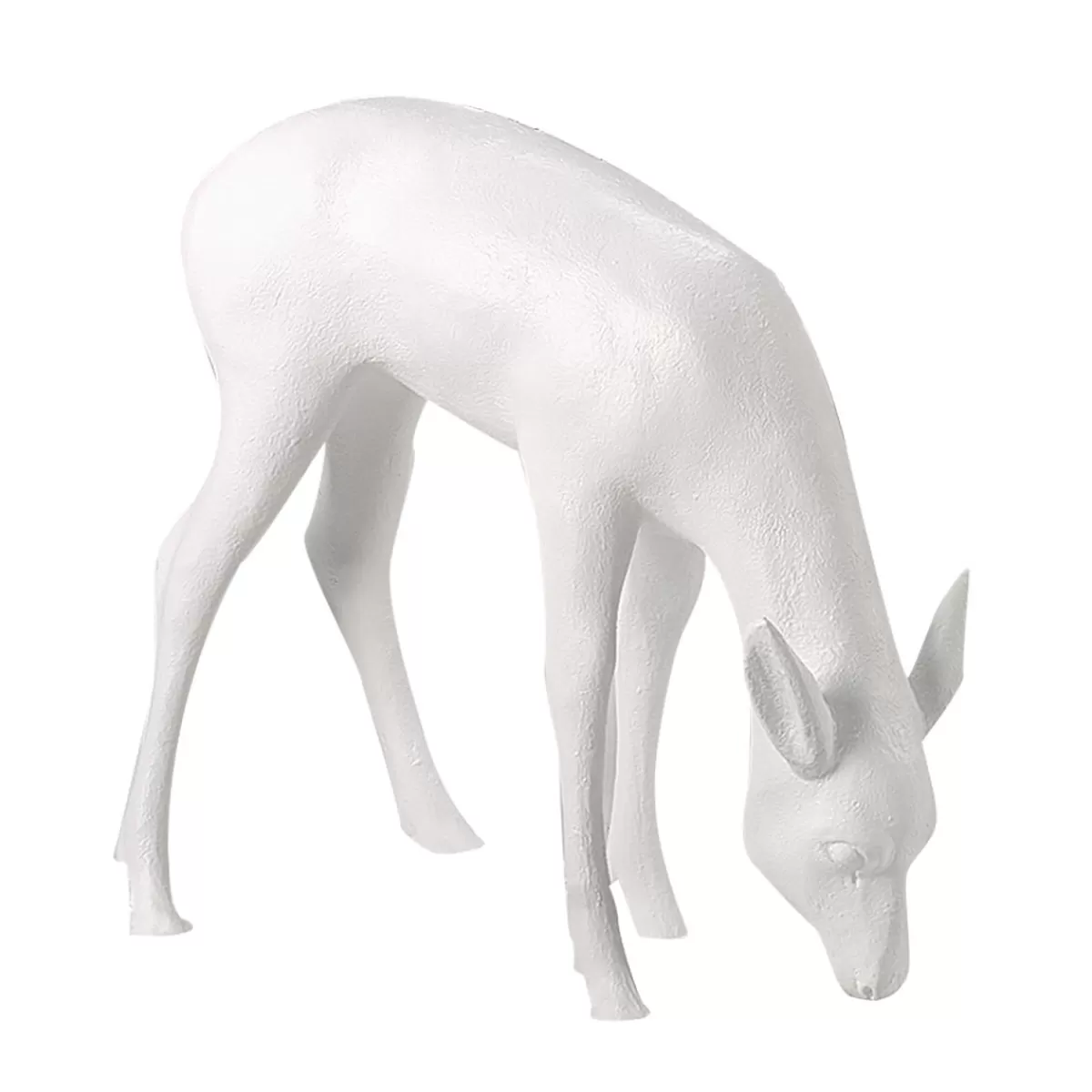 DecoWoerner Decorative Deer Grazing Height 75 Cm,