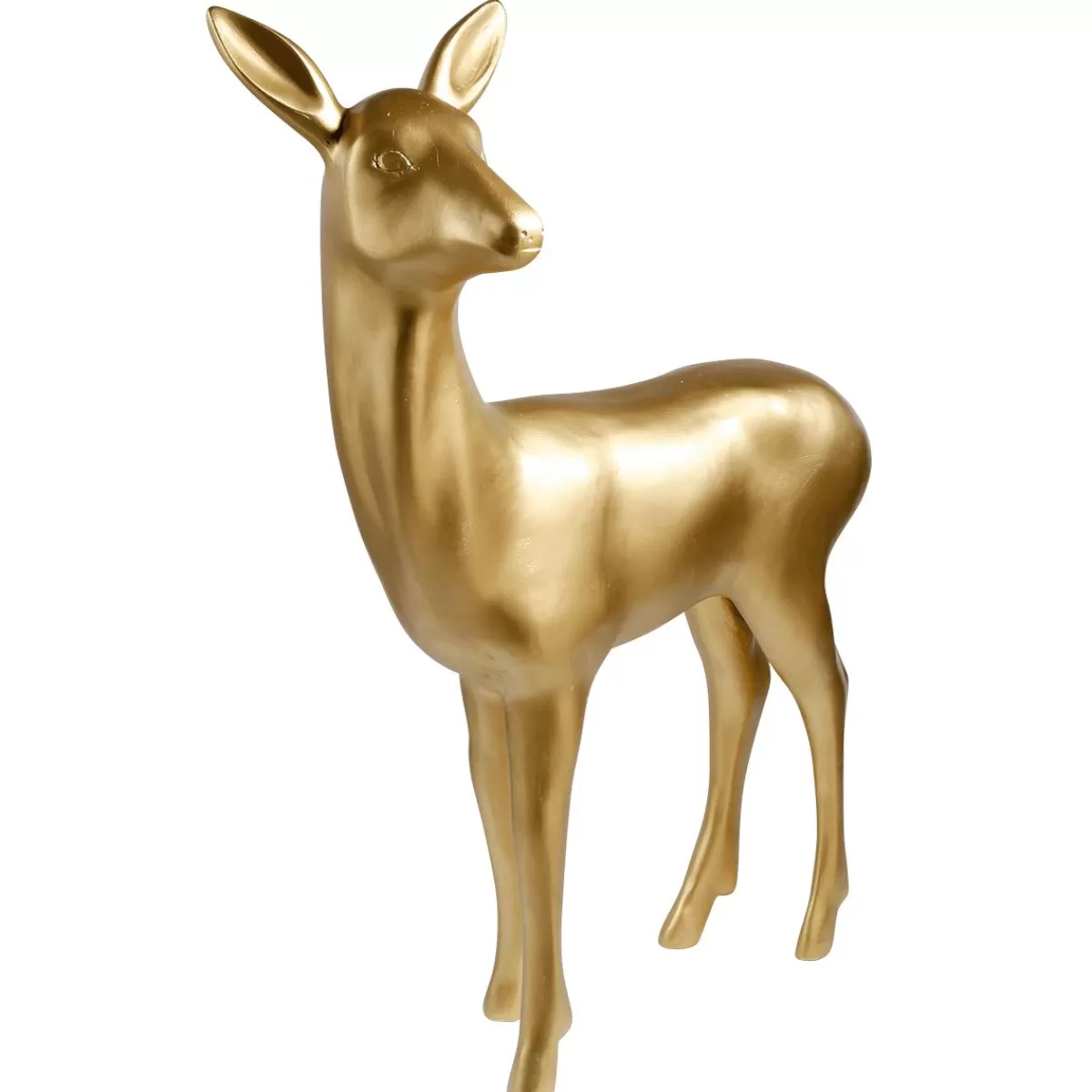 DecoWoerner Decorative Deer Standing Height 115 Cm, Metallic