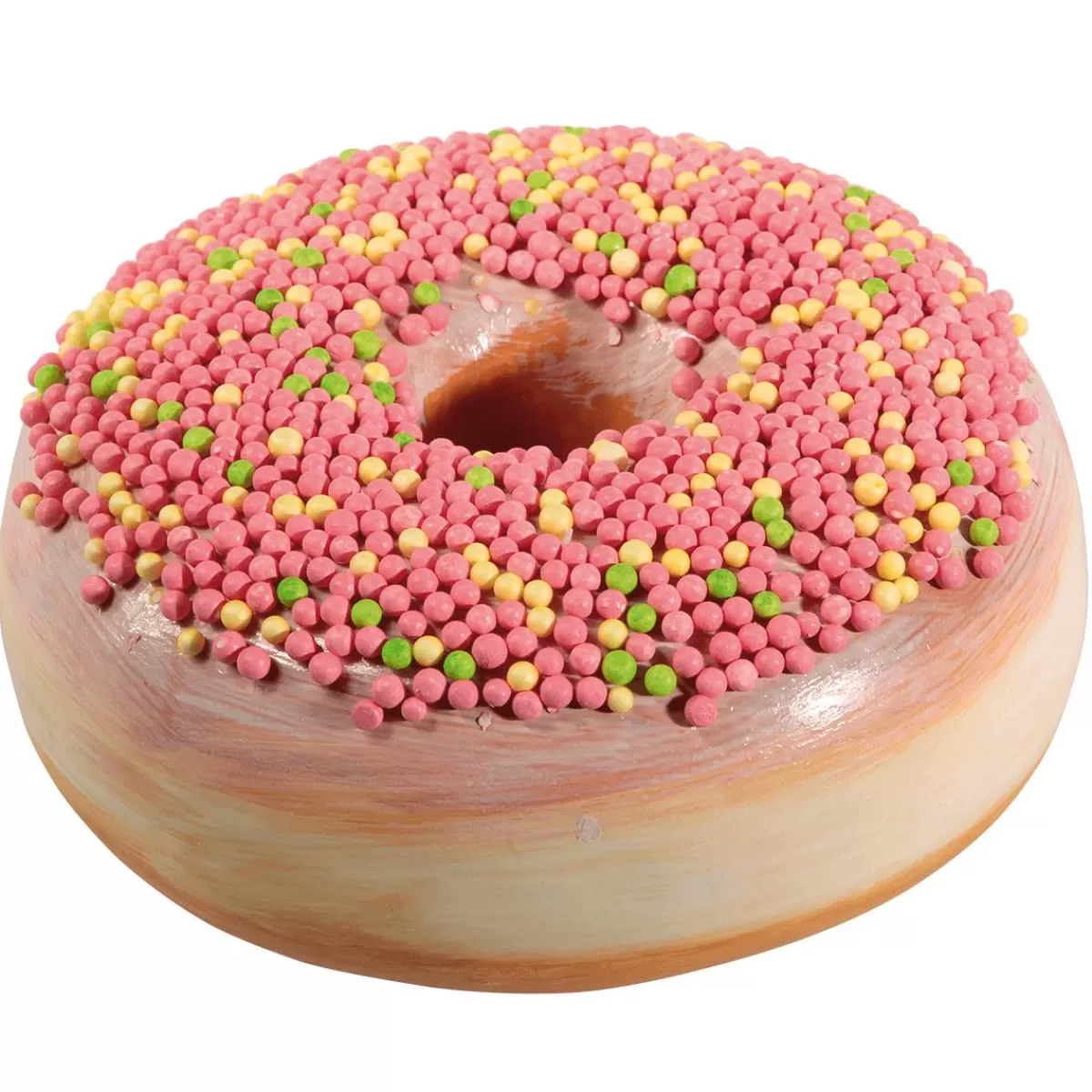 DecoWoerner Decorative Donut With Sugar Pearls 20 Cm Ø Colourful