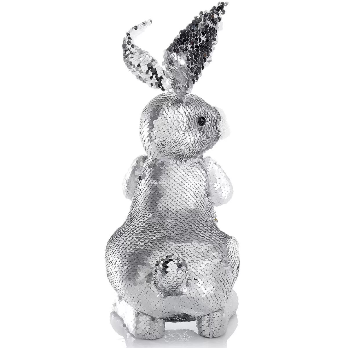 DecoWoerner Decorative Easter Bunny With Reversible Sequins , 35 Cm