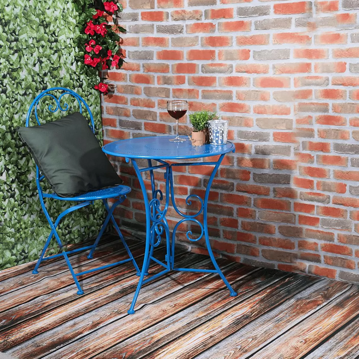 DecoWoerner Decorative Fabric "Brick Wall" Width 150 Cm,