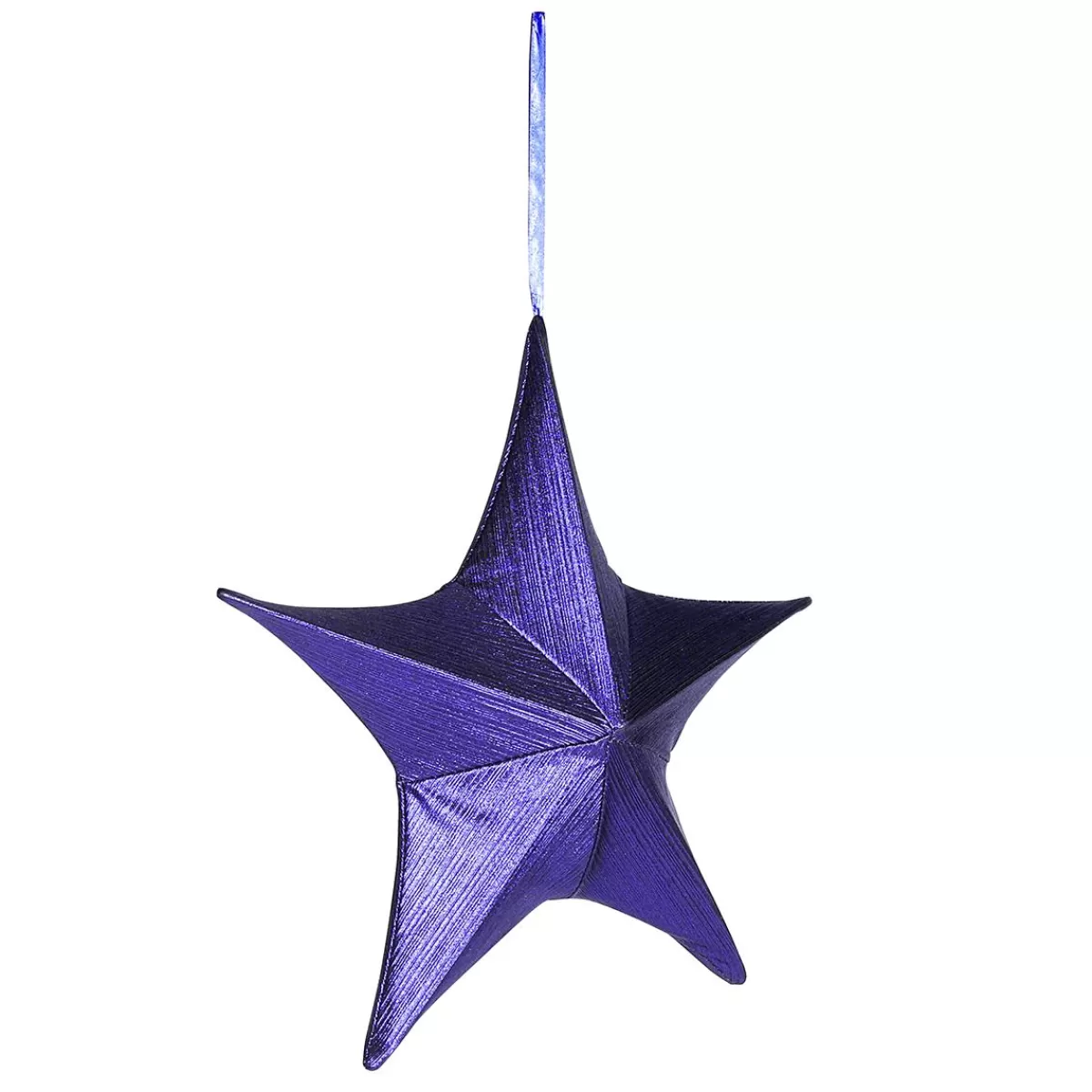 DecoWoerner Decorative Fabric Folding Star, Metallic, With Zip