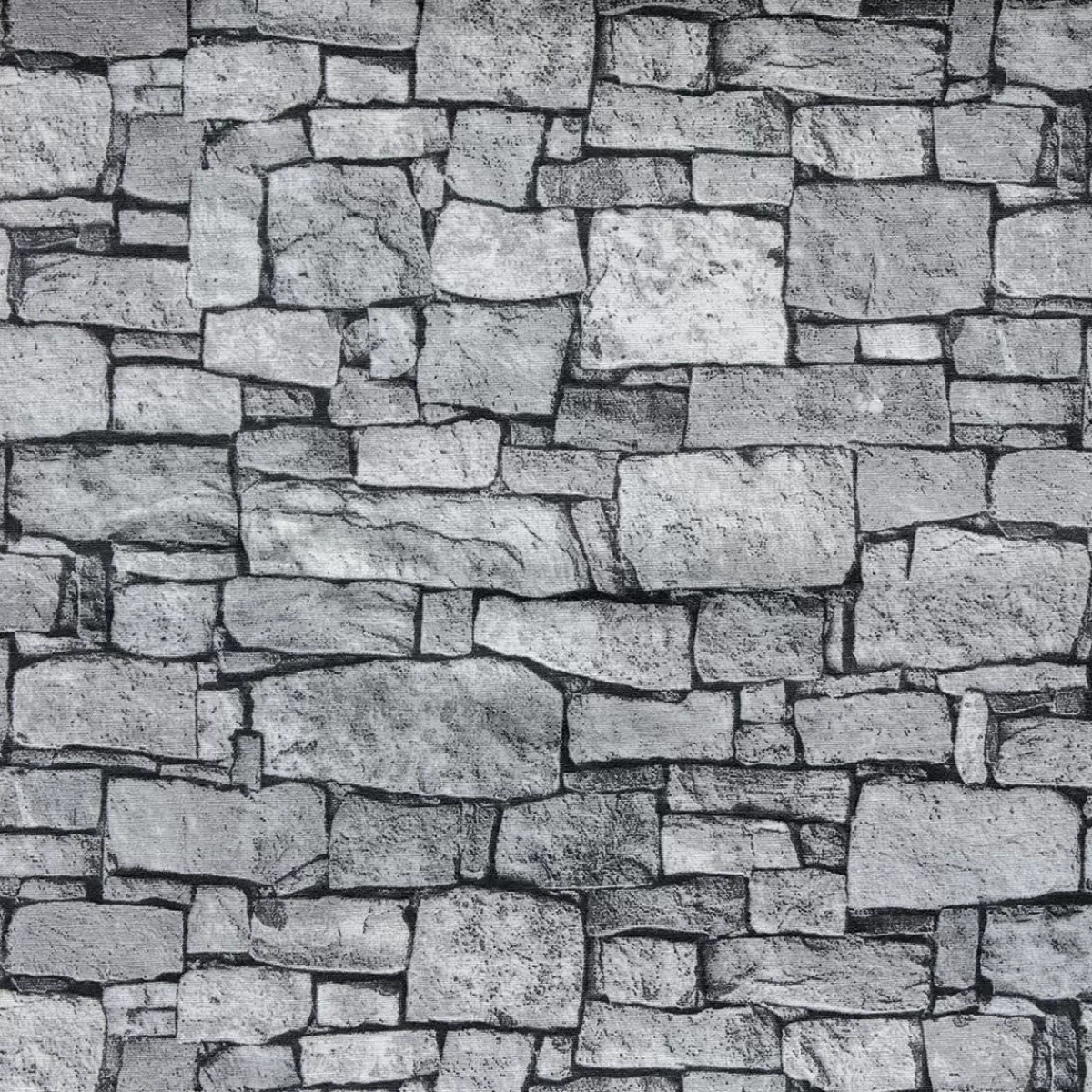 DecoWoerner Decorative Fabric "Stone Wall", Width 140 Cm