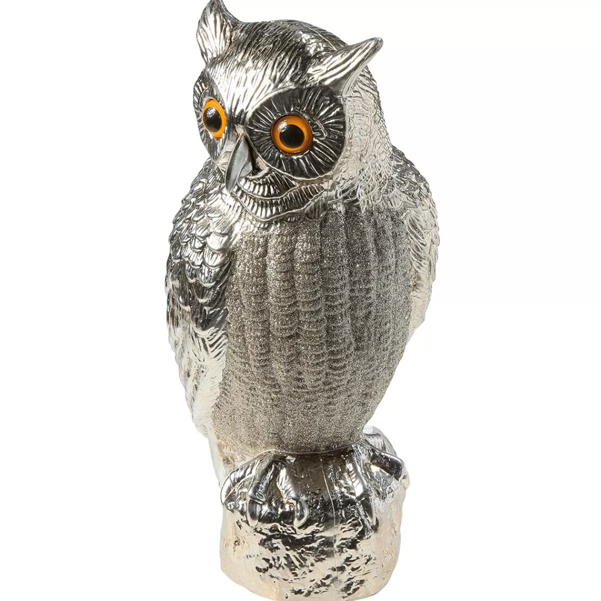 DecoWoerner Decorative Figure Owl 43 Cm Champagne Colour