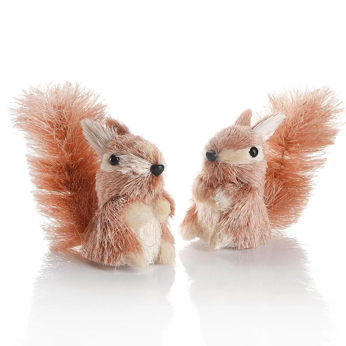 DecoWoerner Decorative Figure Squirrel Set Of 2, 11 Cm High