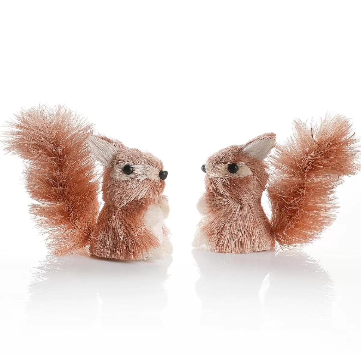 DecoWoerner Decorative Figure Squirrel Set Of 2, 11 Cm High