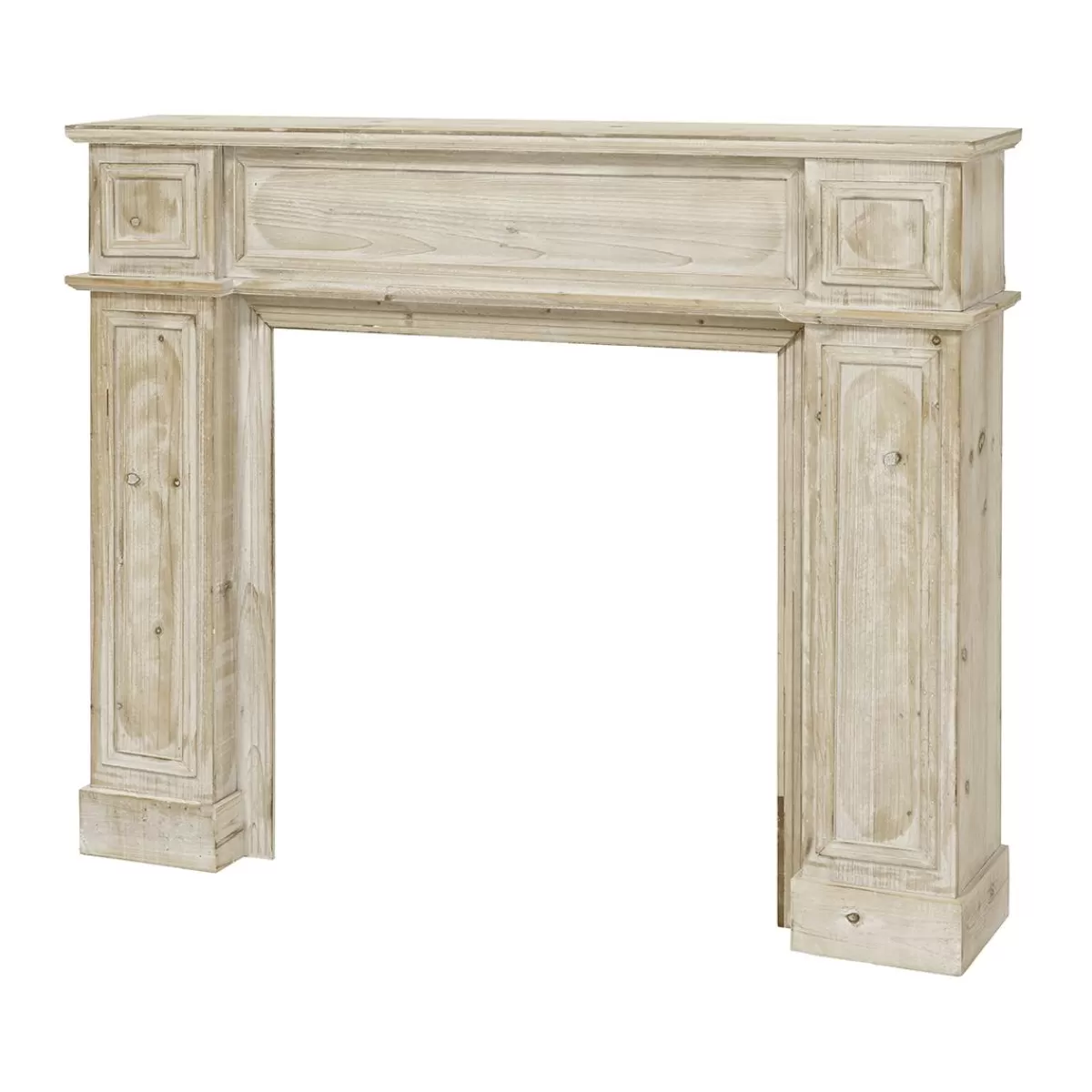 DecoWoerner Decorative Fireplace Console Natural 120 X 100 Cm