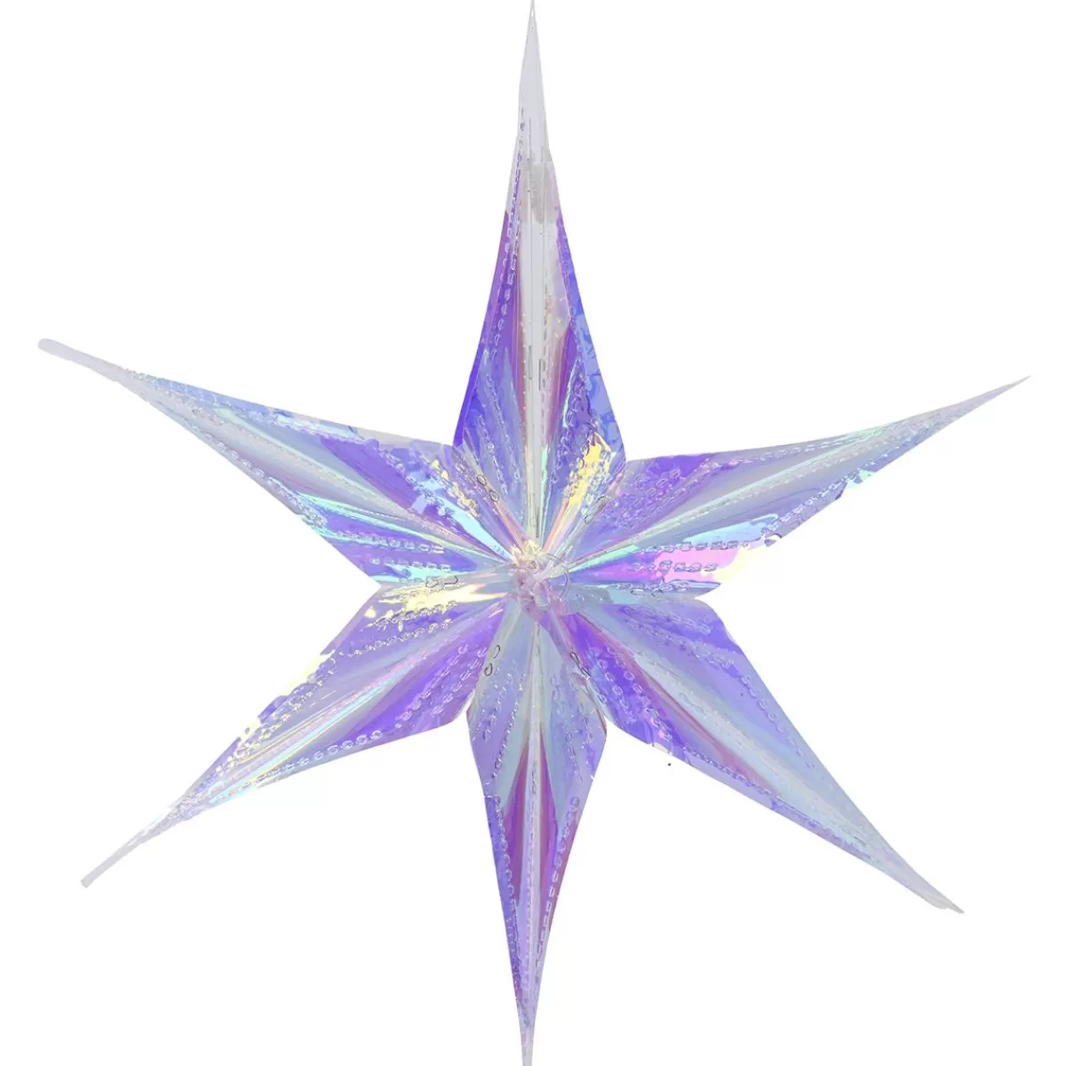 DecoWoerner Decorative Folding Star Made Of Iridescent Plastic