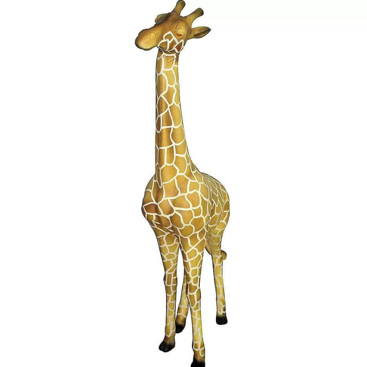 DecoWoerner Decorative Giraffe Height 195 Cm, Brown