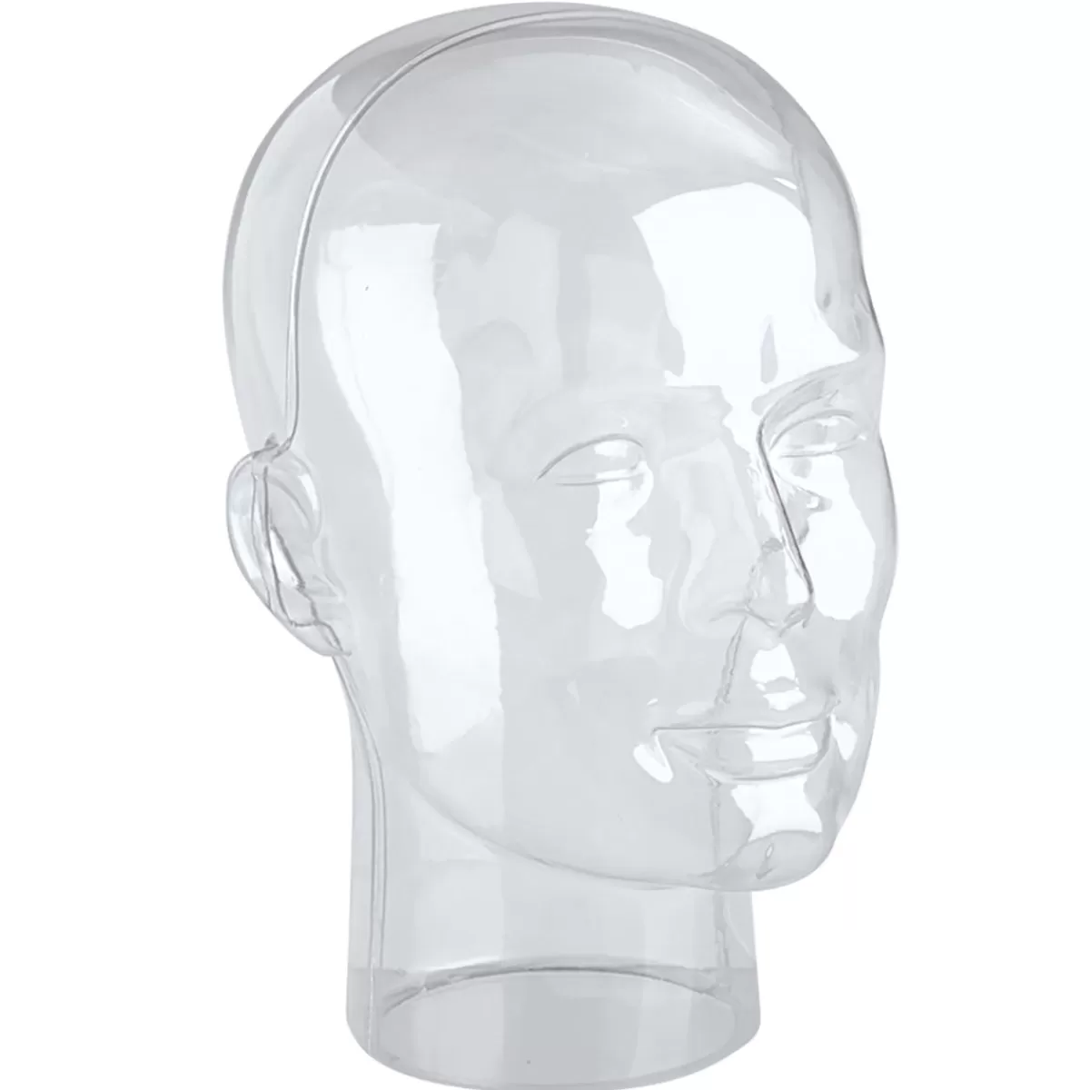 DecoWoerner Decorative Head, Male, Clear