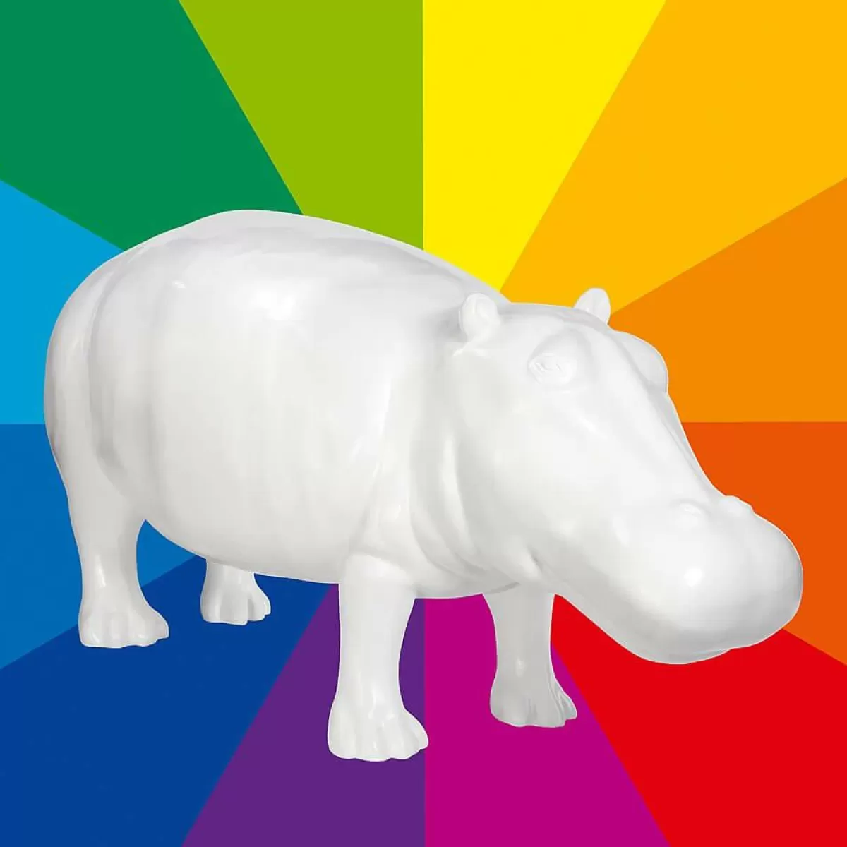 DecoWoerner Decorative Hippo 190 Cm