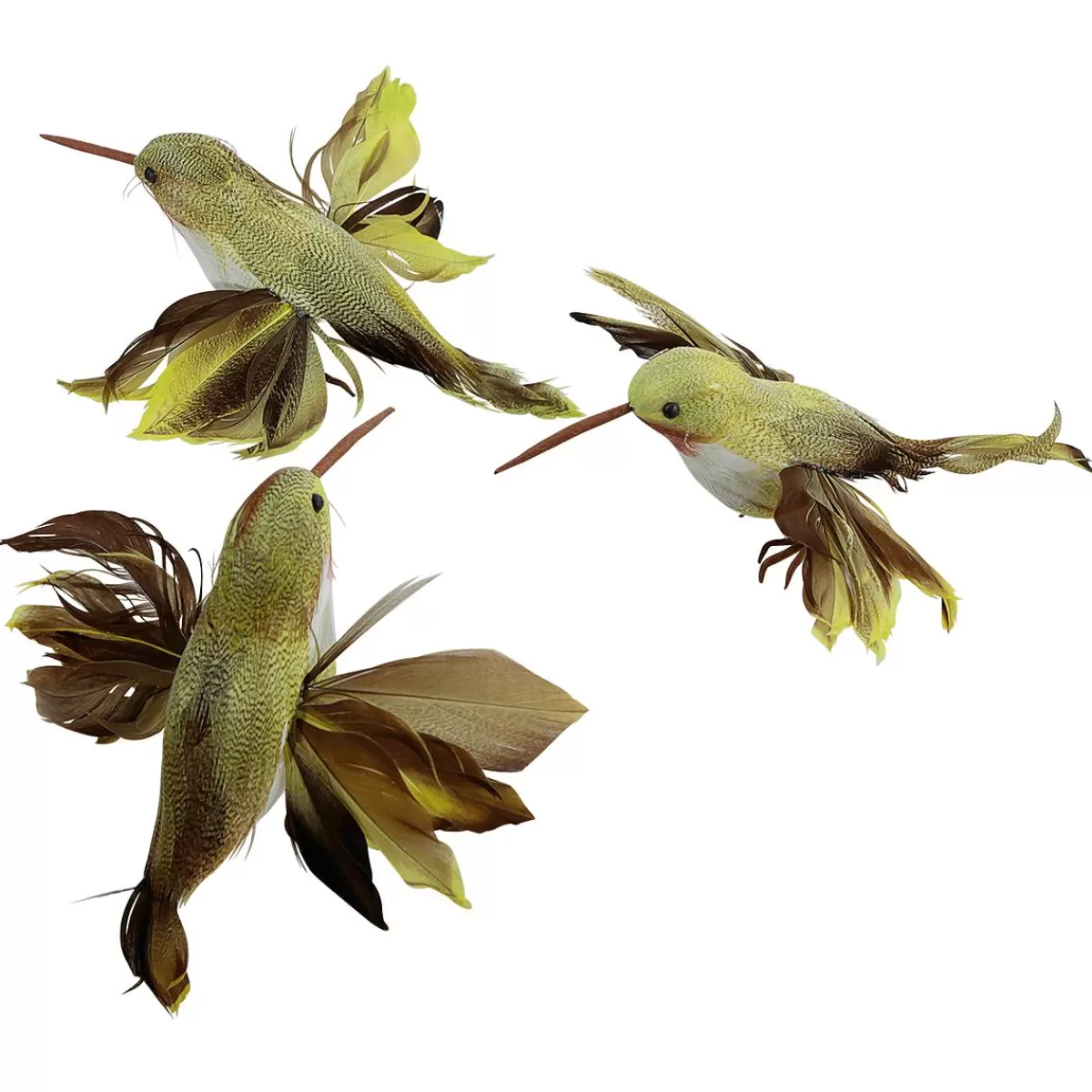 DecoWoerner Decorative Hummingbirds 18 Cm , 3 Pcs