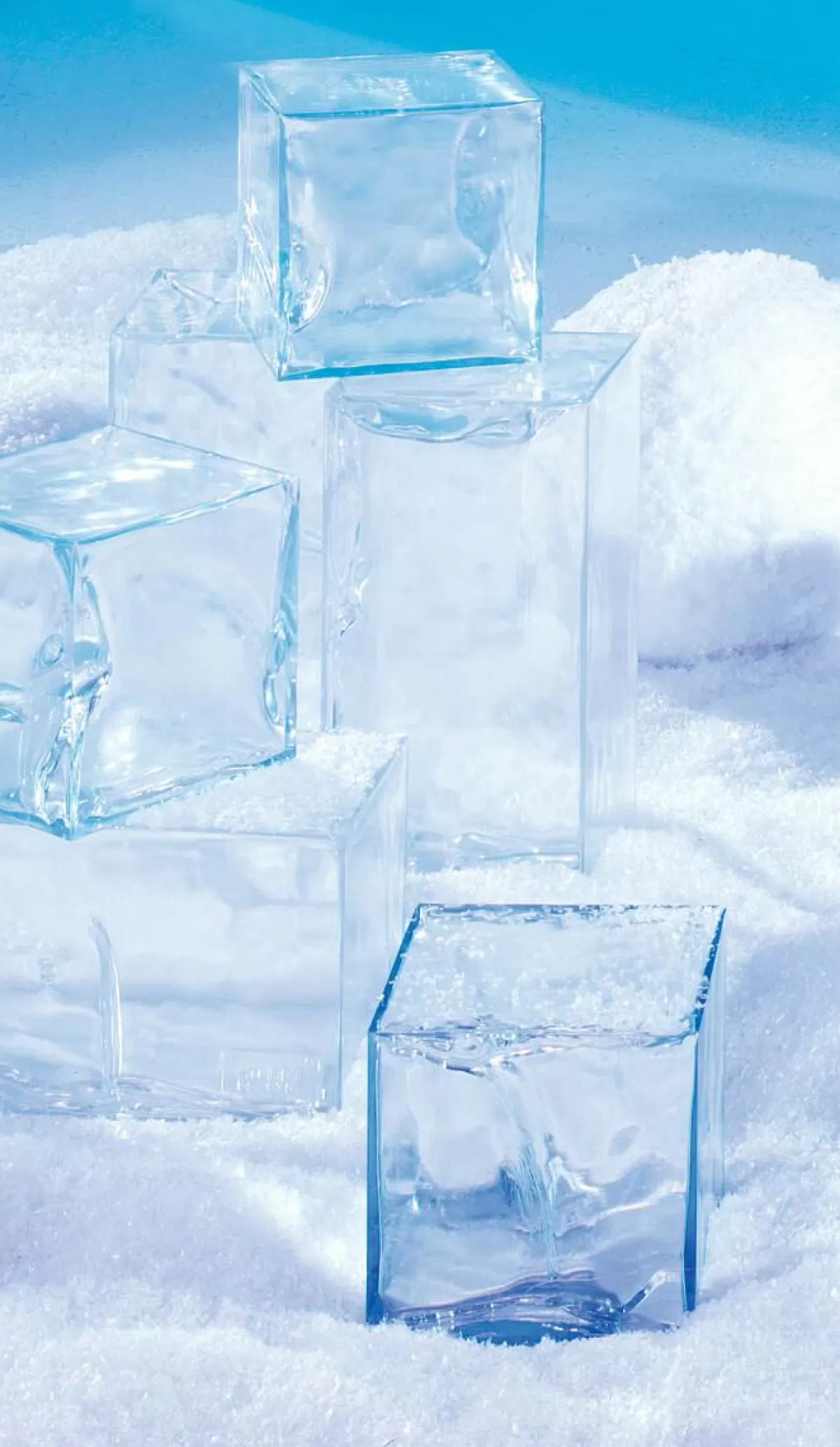 DecoWoerner Decorative Ice Cuboid 23 X 46 Cm