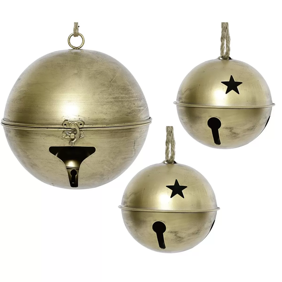 DecoWoerner Decorative Iron Bells 3-piece Set