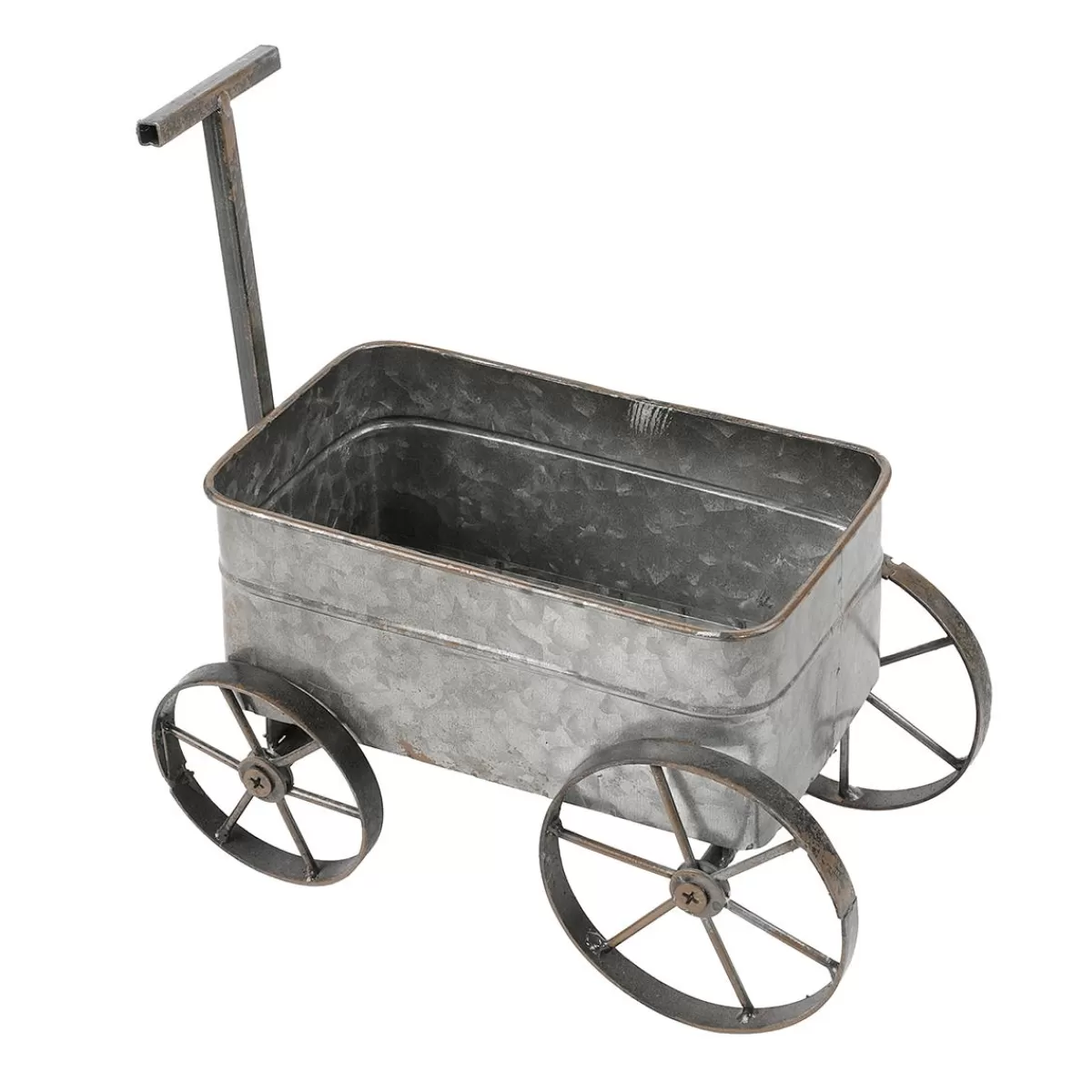 DecoWoerner Decorative Metal Trolley To Pull 47 Cm