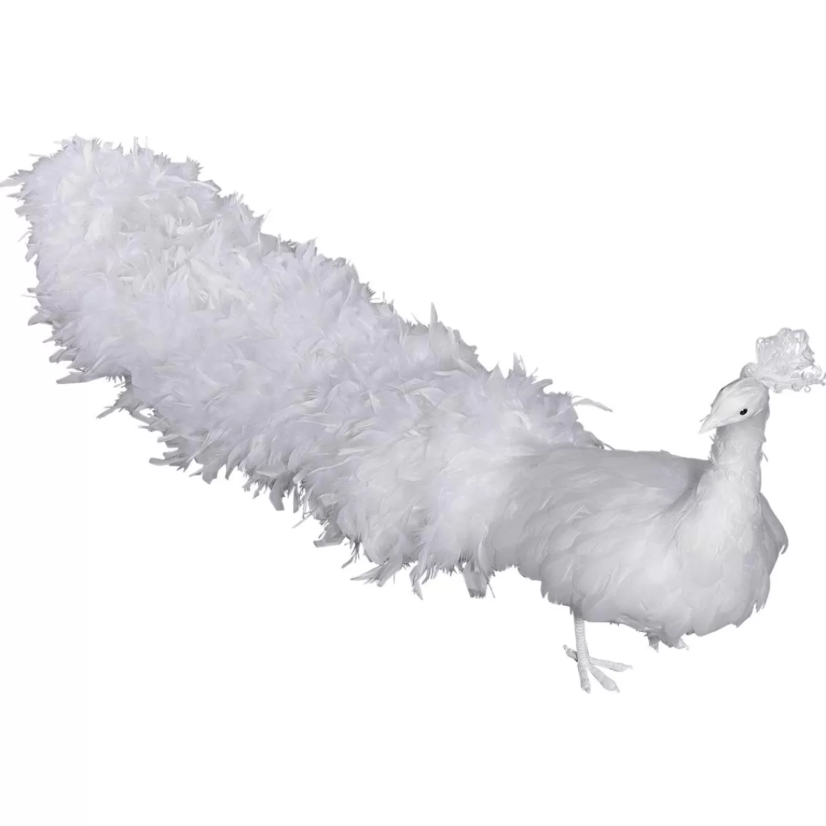 DecoWoerner Decorative Peacock , Length 150 Cm