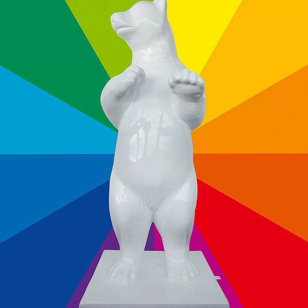 DecoWoerner Decorative Polar Bear Desired Colour, Height 200 Cm