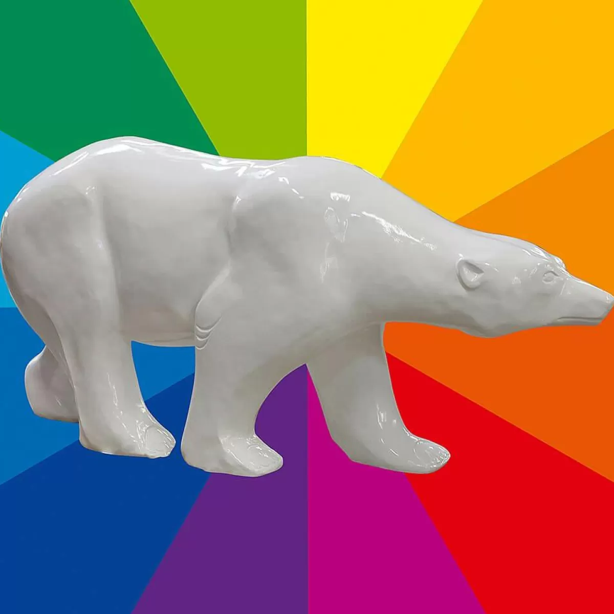 DecoWoerner Decorative Polar Bear Desired Colour, Length 230 Cm