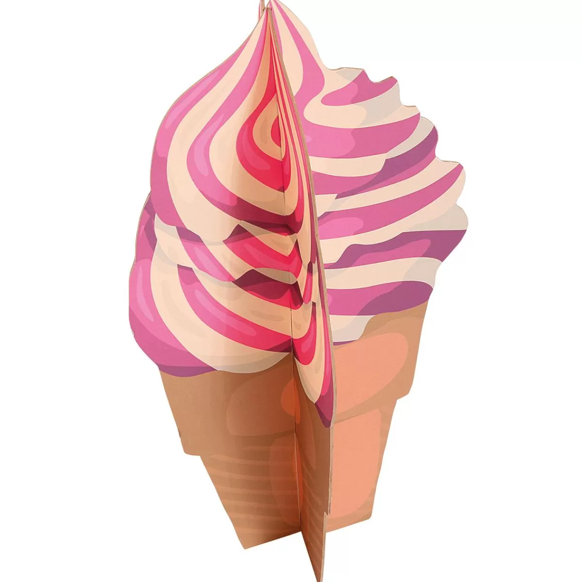 DecoWoerner Decorative Presenter Soft Ice Cream, Height 75 Cm