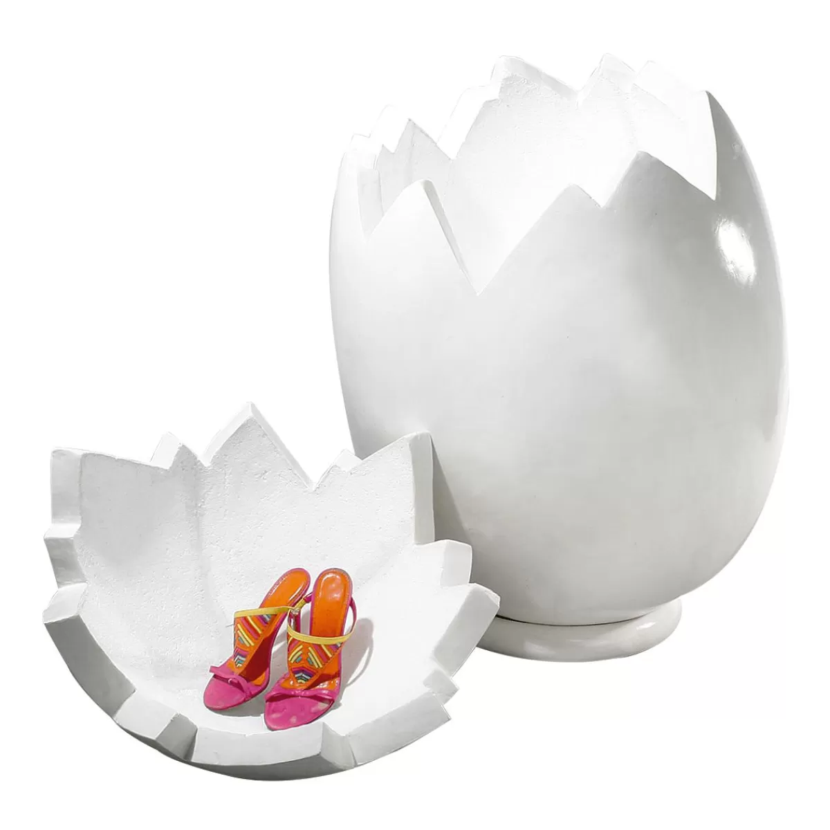 DecoWoerner Decorative XXL Egg, 3 Parts, Length 110 Cm