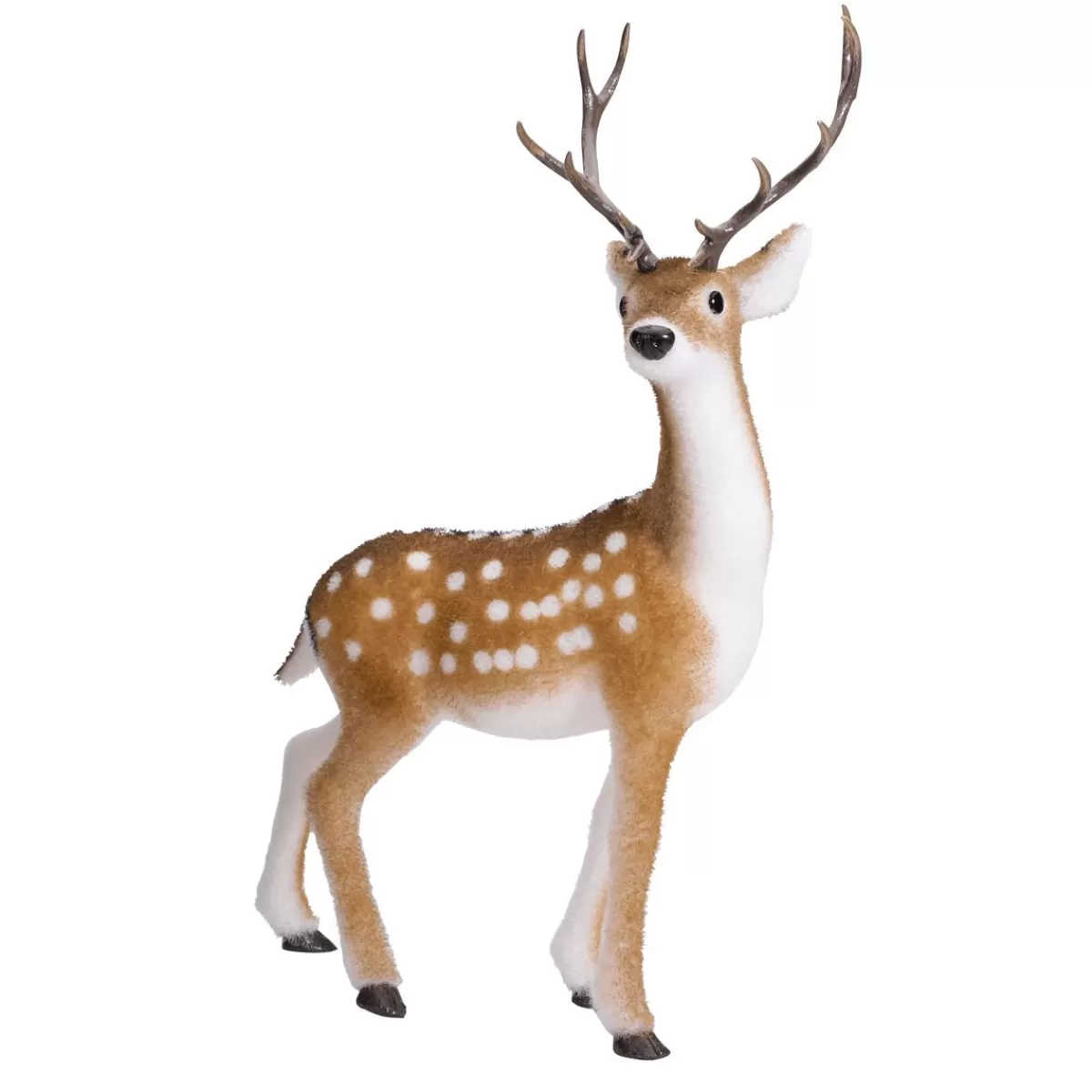 DecoWoerner Deer Deco Figure Animal With Antlers 27 X 18 X 56 Cm