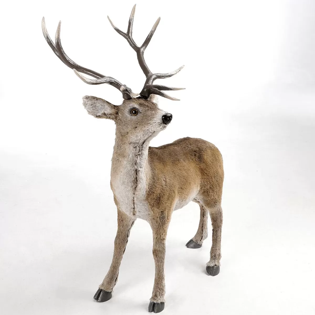 DecoWoerner Deer Decorative Animal With Antlers 83 X 40 X 90 Cm (L X W X H)