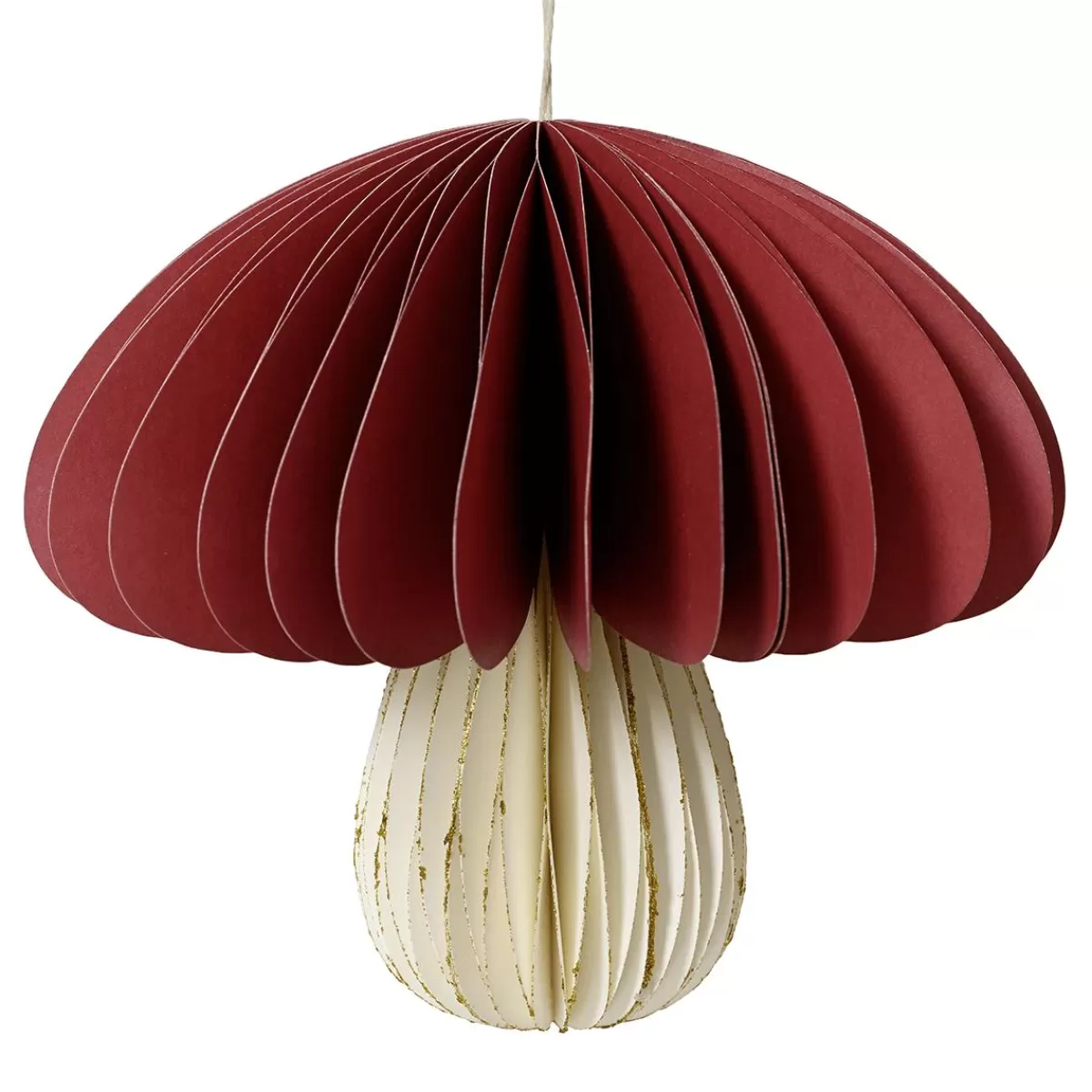 DecoWoerner Deluxe Honeycomb Paper Mushroom Decoration