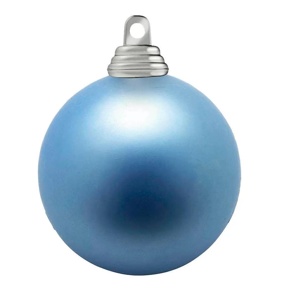 DecoWoerner Denim , Matt Christmas Baubles Made Of Flame Retardant Plastic, 6 Cm Ø - 24 Pieces