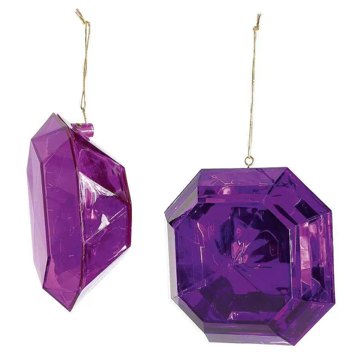 DecoWoerner Diamond Hangers Lilac 2 Pcs