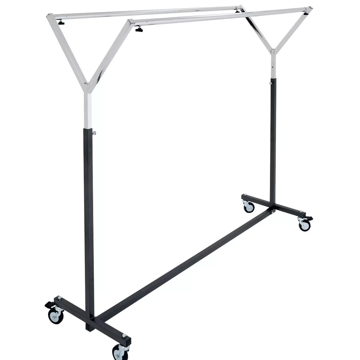 DecoWoerner Double Heavy Duty Clothes Rack With Castors