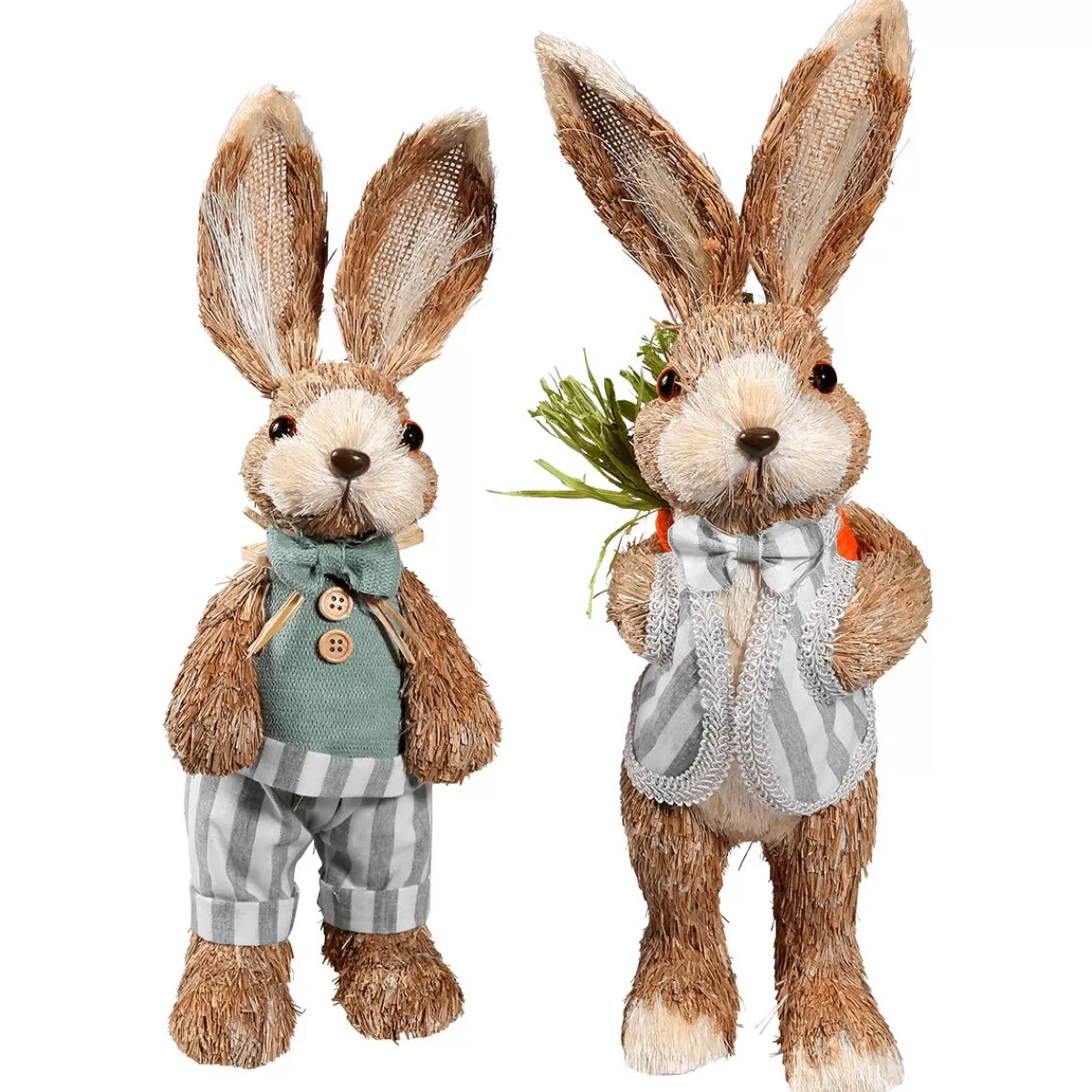 DecoWoerner Easter Bunnies 2 Pcs 30 & 35 Cm