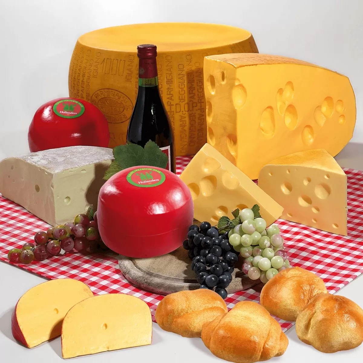 DecoWoerner Emmentaler Cheese Food Replica 30 X 23 Cm