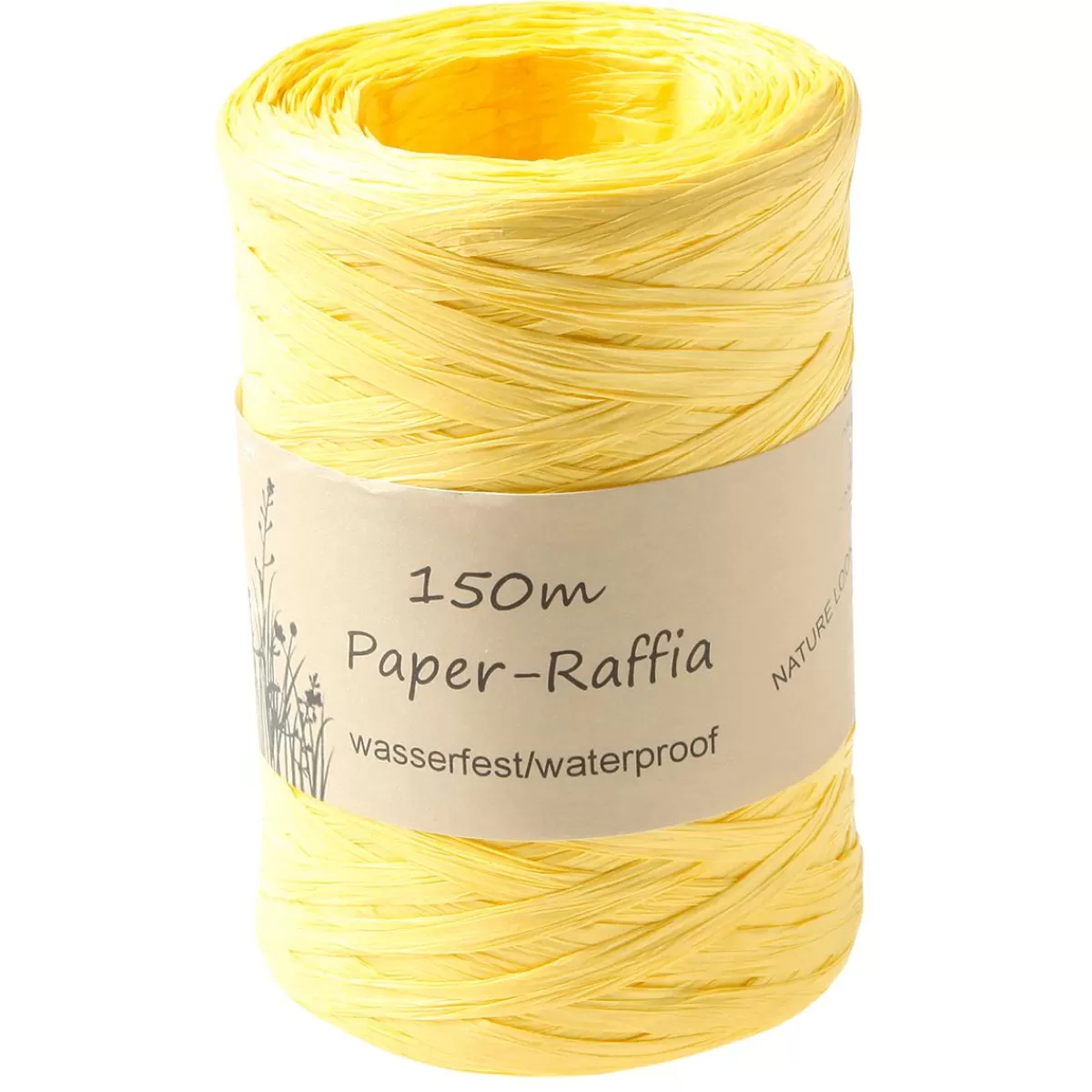 DecoWoerner Environmentally Friendly Raffia Tape Made Of Degradable Material 7 Mm 150 M