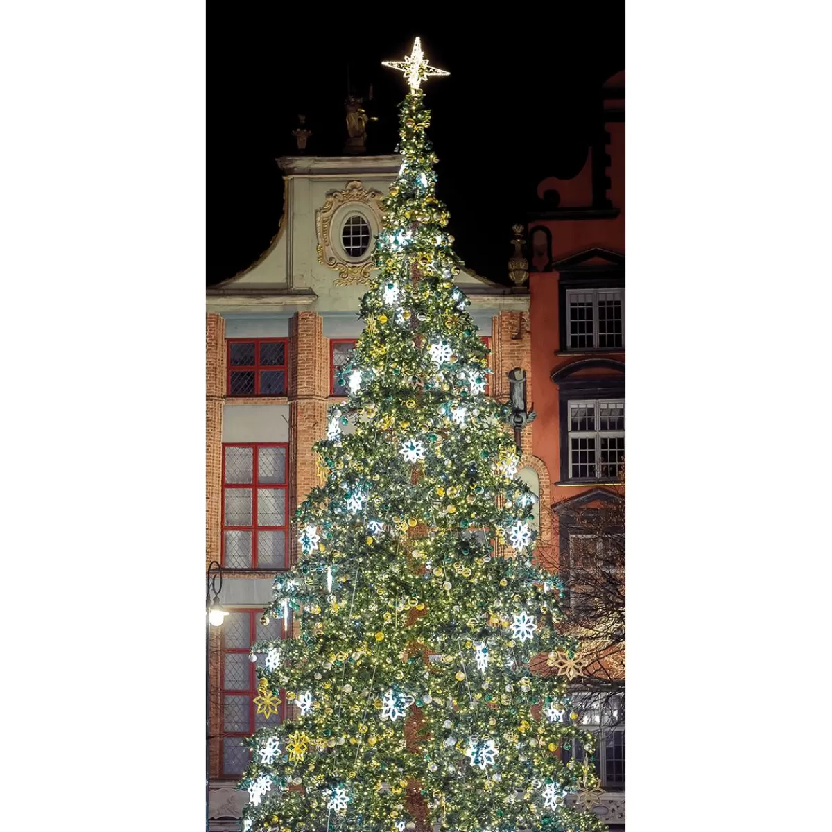 DecoWoerner Fabric Banner Christmas Tree 100 X 200 Cm