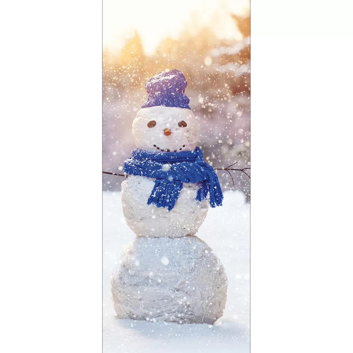 DecoWoerner Fabric Banner Snowman 75 X 180 Cm