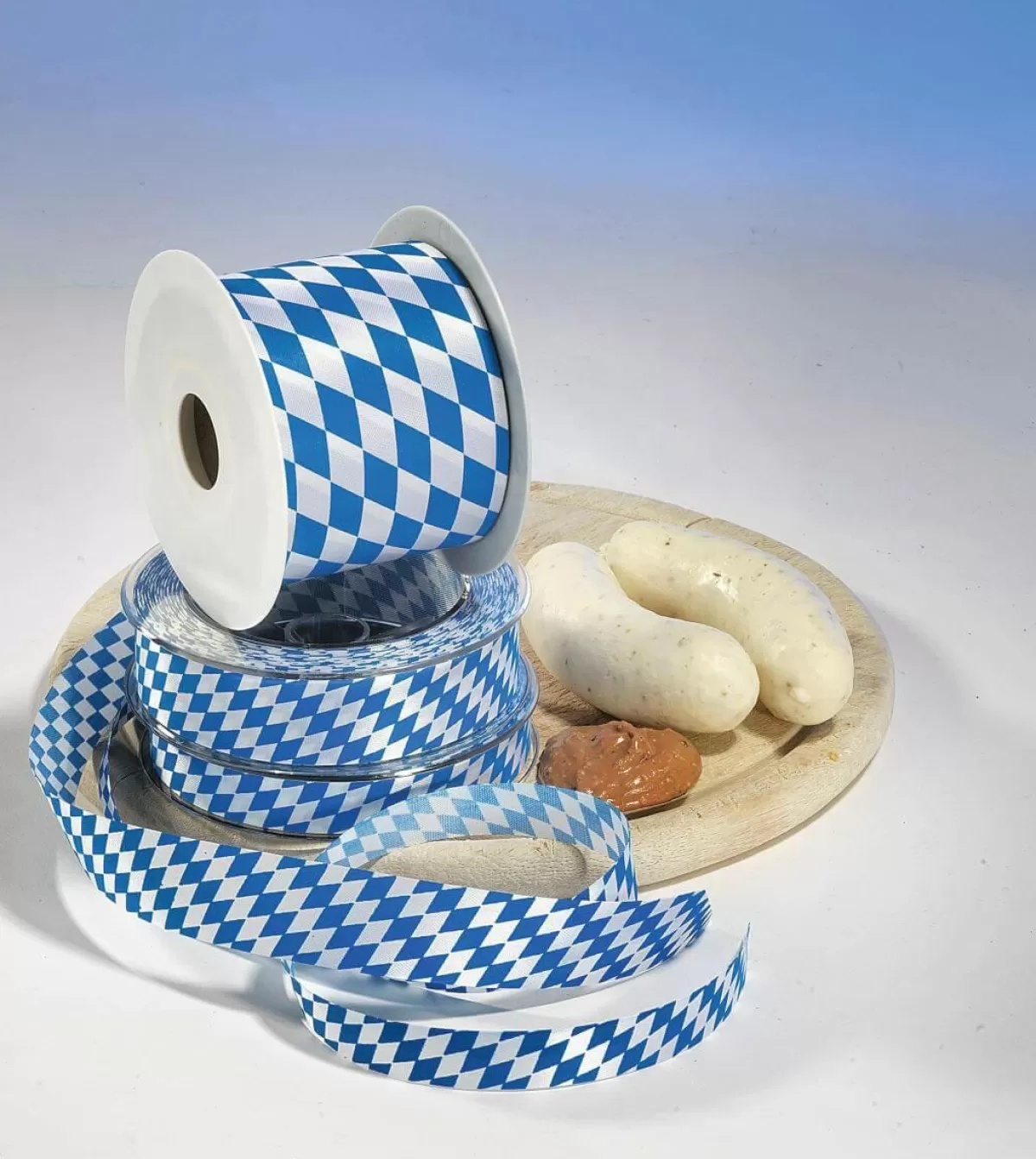 DecoWoerner Fabric Ribbon "Bavaria" 25 Mm 25 M